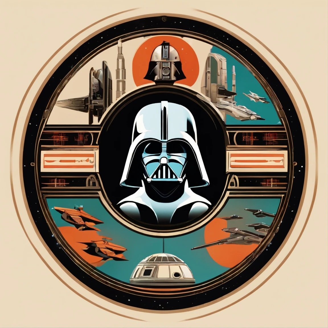 retro vintage star wars design