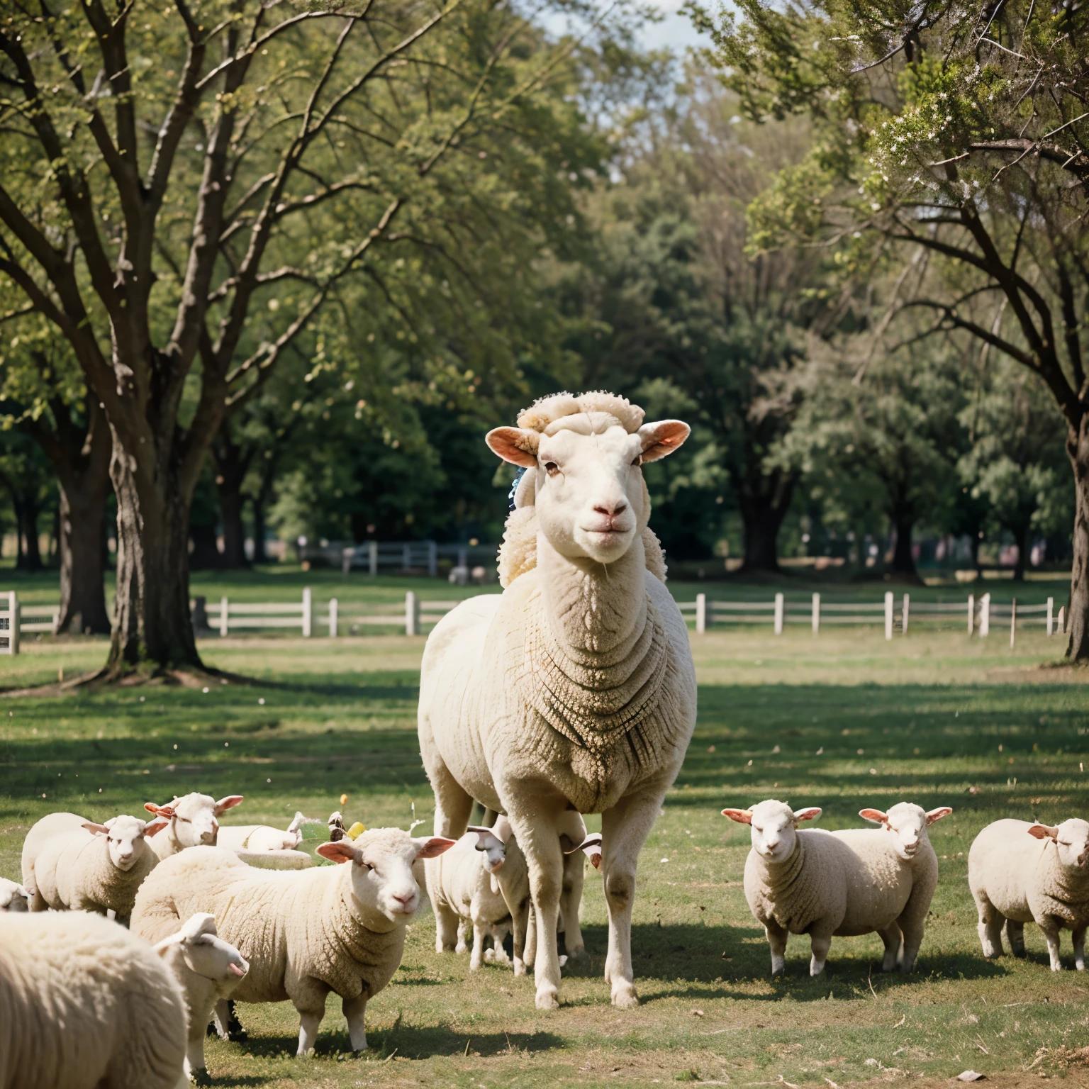 Sheep at Easter preaching