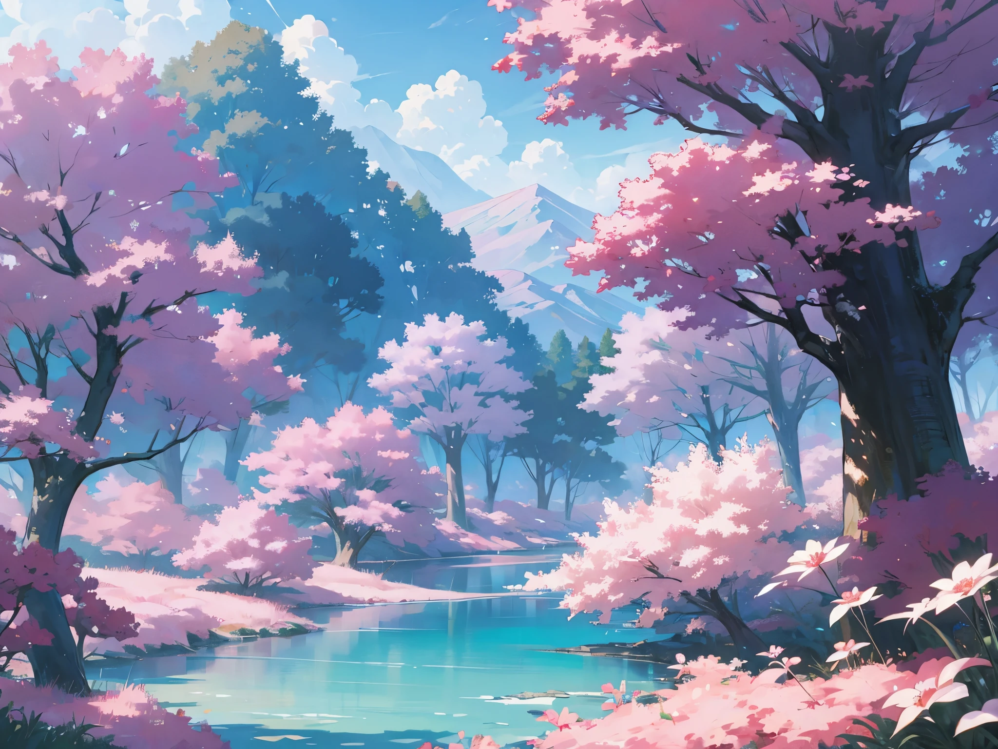 anime based beautiful nature