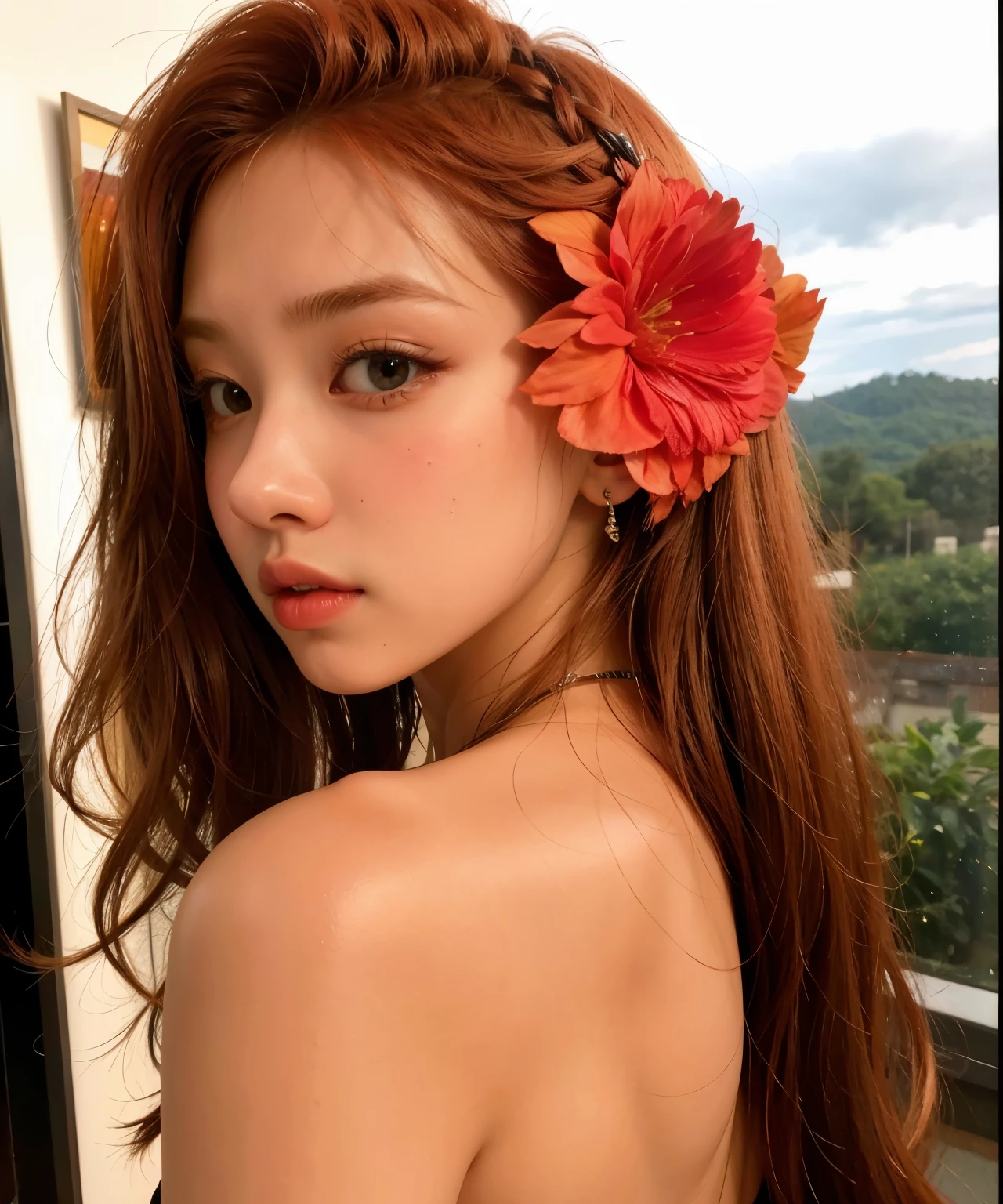 Jennie com cabelo cacheado ruivo Jennie Blackpink ruiva cabelo cacheado cachos