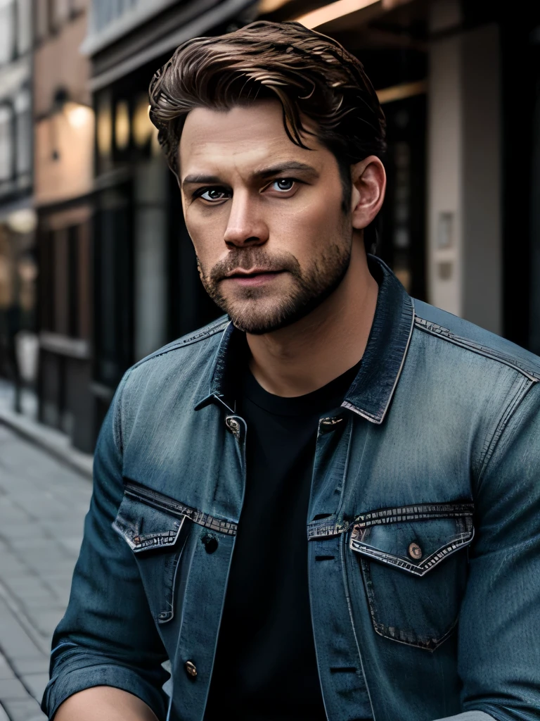 RAW photo, subject, 8k uhd, dslr, soft lighting, high quality, film grain, Fujifilm XT3, handsome man, blue eyes, casual clothes, Swedish