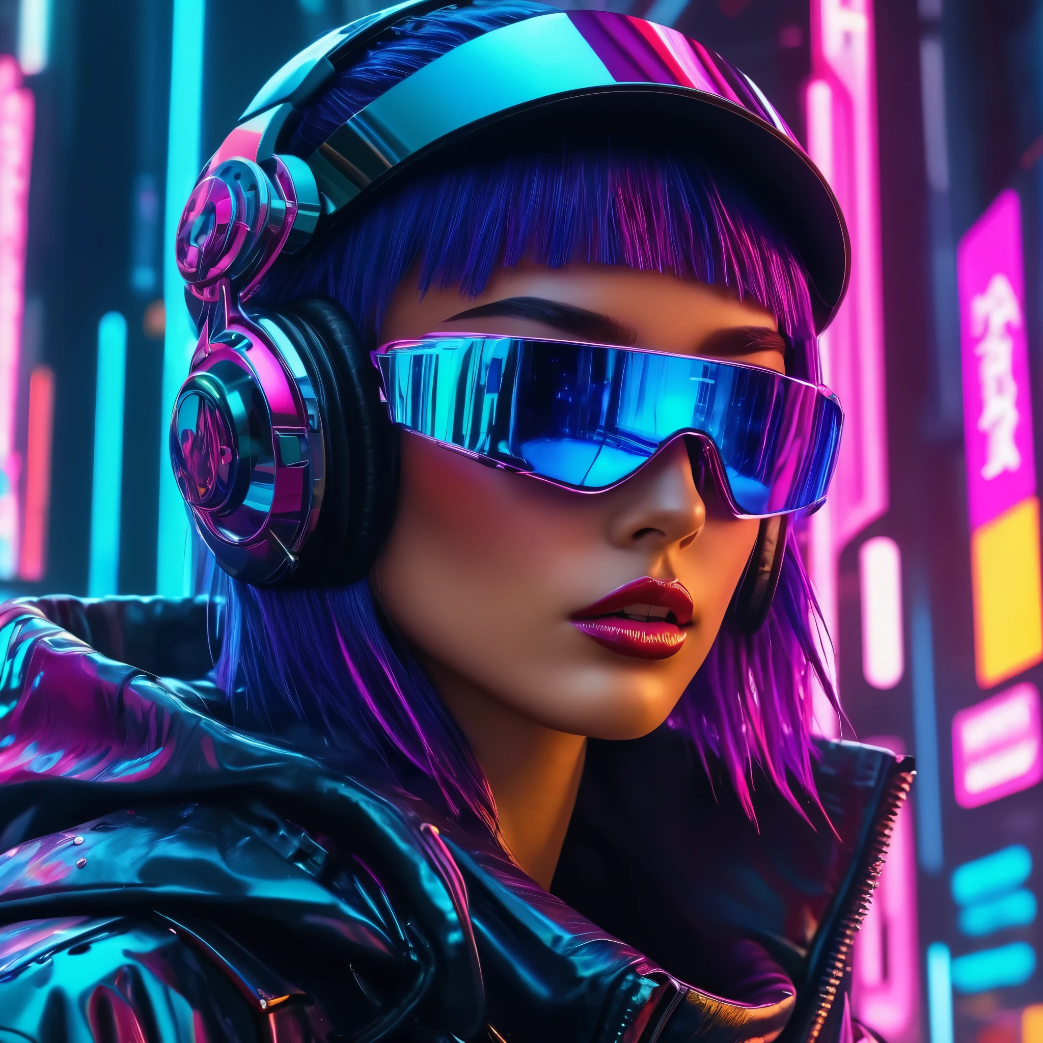 create an image demonstrating the style of ((Cyberfunk)) style, hyper realism, 8k high definition, vibrant colors, sharp focus, insanely detailed