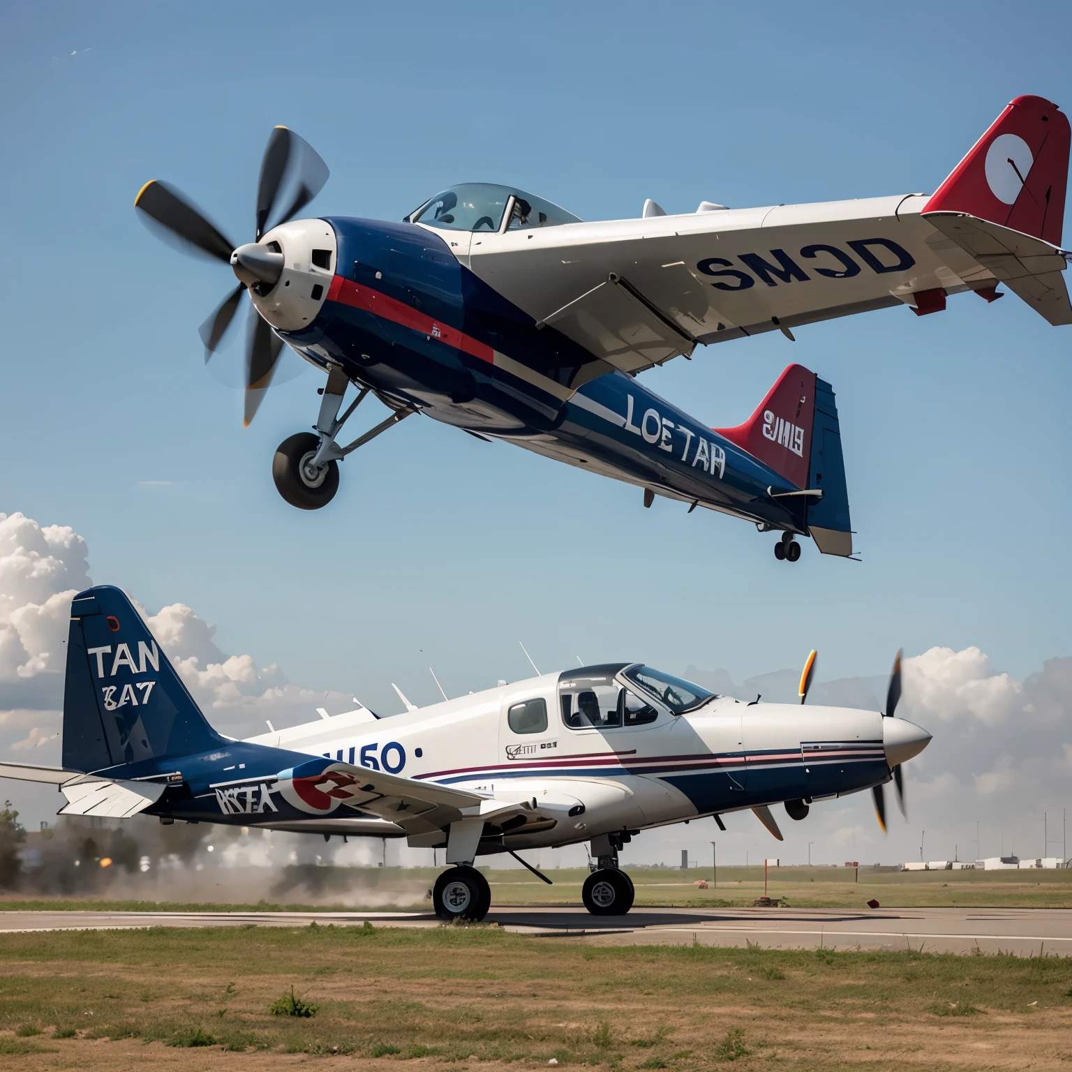 Gas-powered plane