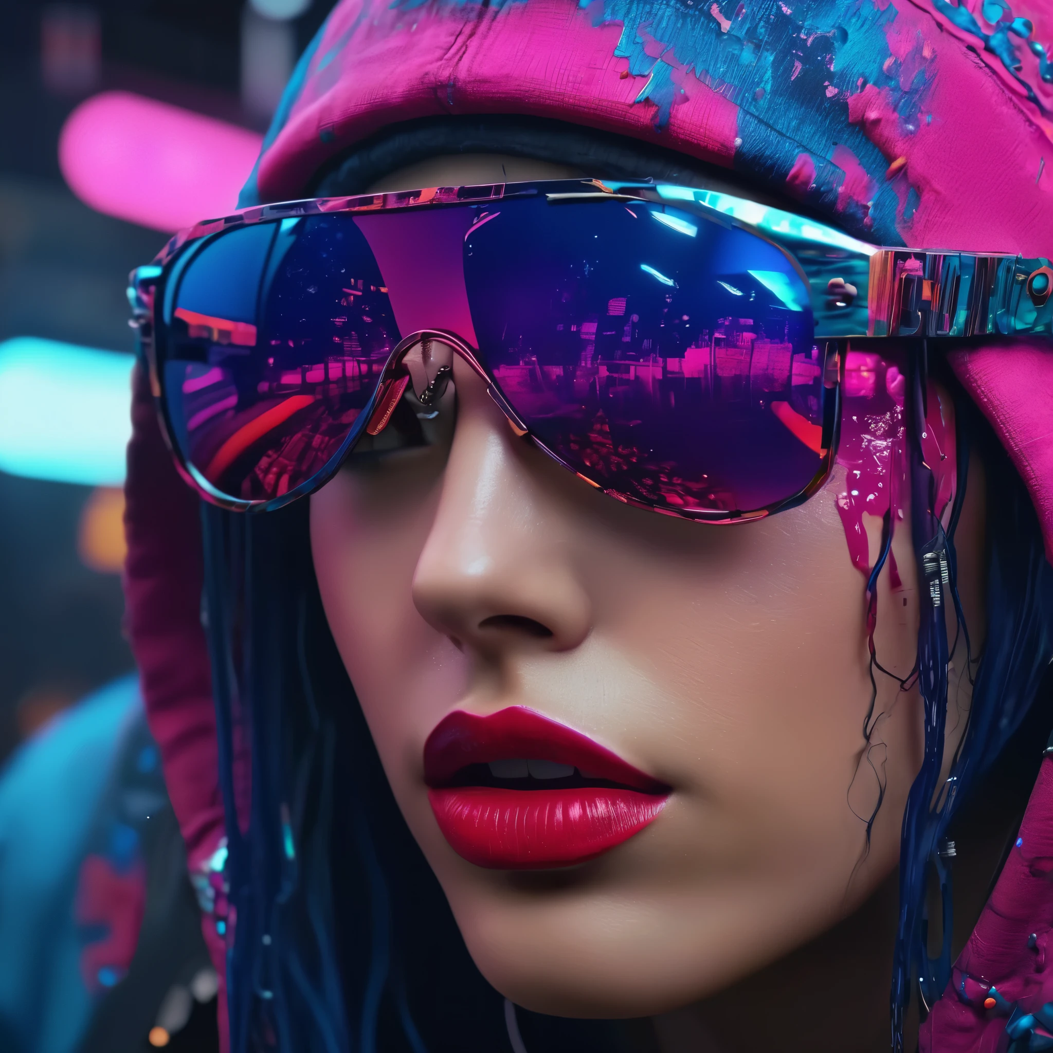 create an image demonstrating the style of ((Cybergrunge)) style, hyper realism, 8k high definition, vibrant colors, sharp focus, insanely detailed
