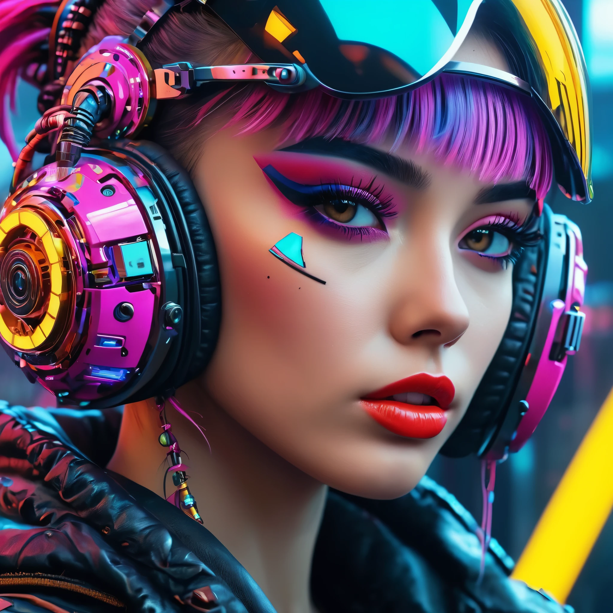 create an image demonstrating the style of ((Cyberneticpunk)) style, hyper realism, 8k high definition, vibrant colors, sharp focus, insanely detailed