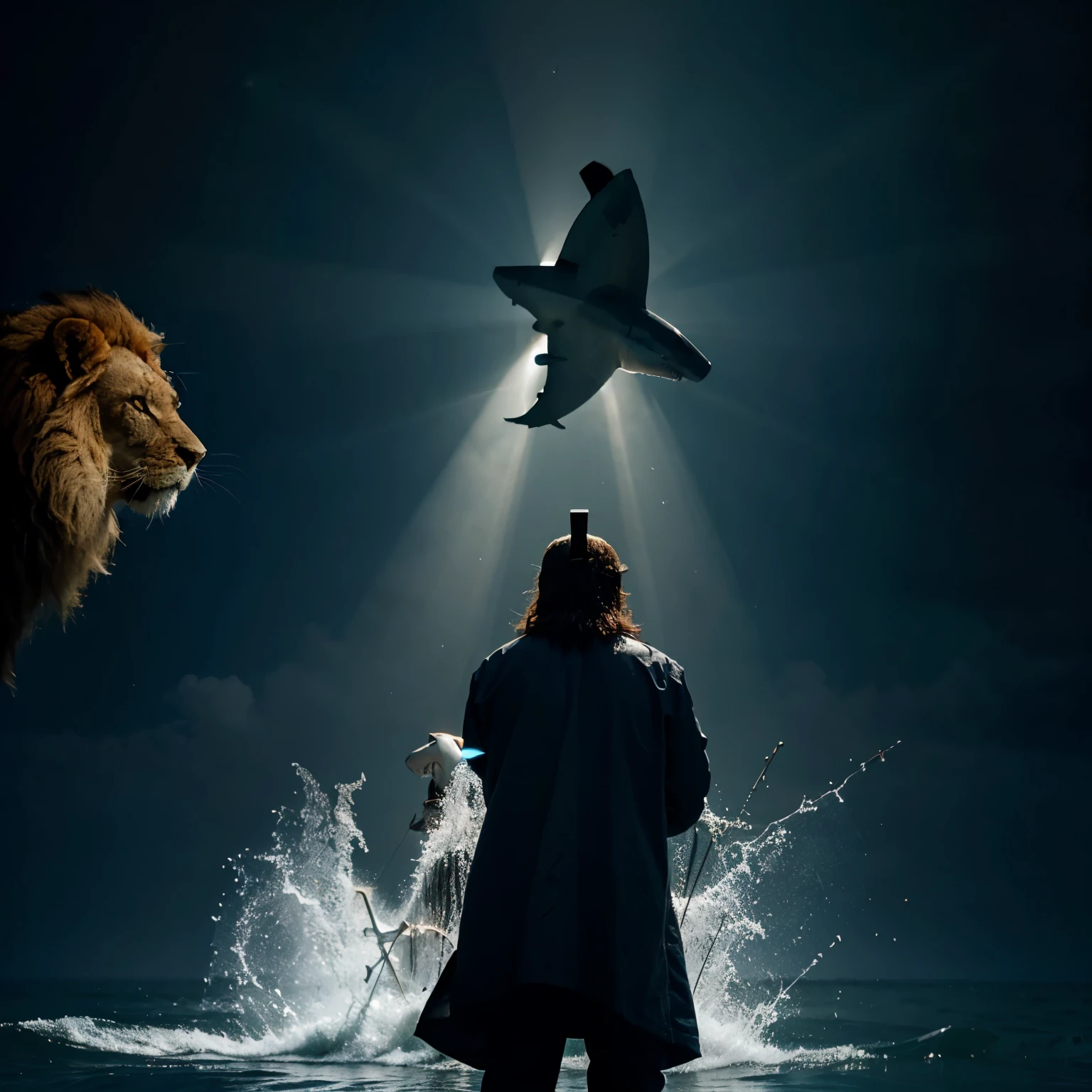 Shark and Lion Cross 