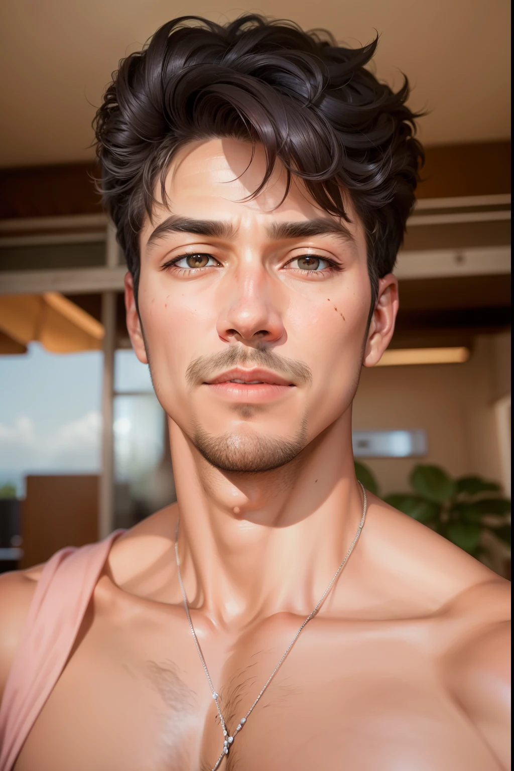 faaris azura, arabic, thobe, close up