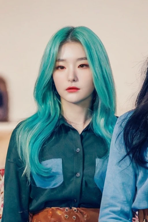 a close up of a woman, beautiful south korean woman, fierce eyes, almond-shaped, detailed face, detailed eyes, detailed nose, detailed lips, fox-like eyes, fox-shaped eyes, seulgi, kang seulgi, ulzzang, beautiful, perfect face, model, goddes beauty
