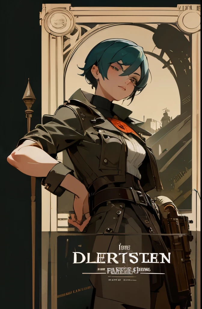 personagens no estilo dieselpunk