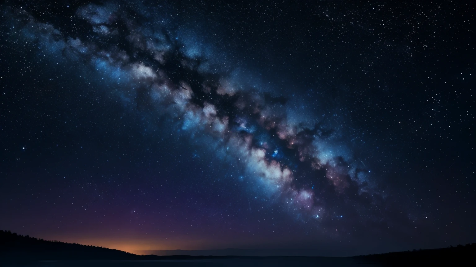 Dark Starry Milkyway Galaxy Colorful Night, Clouds, Modern Meditation Channel Youtube Banner