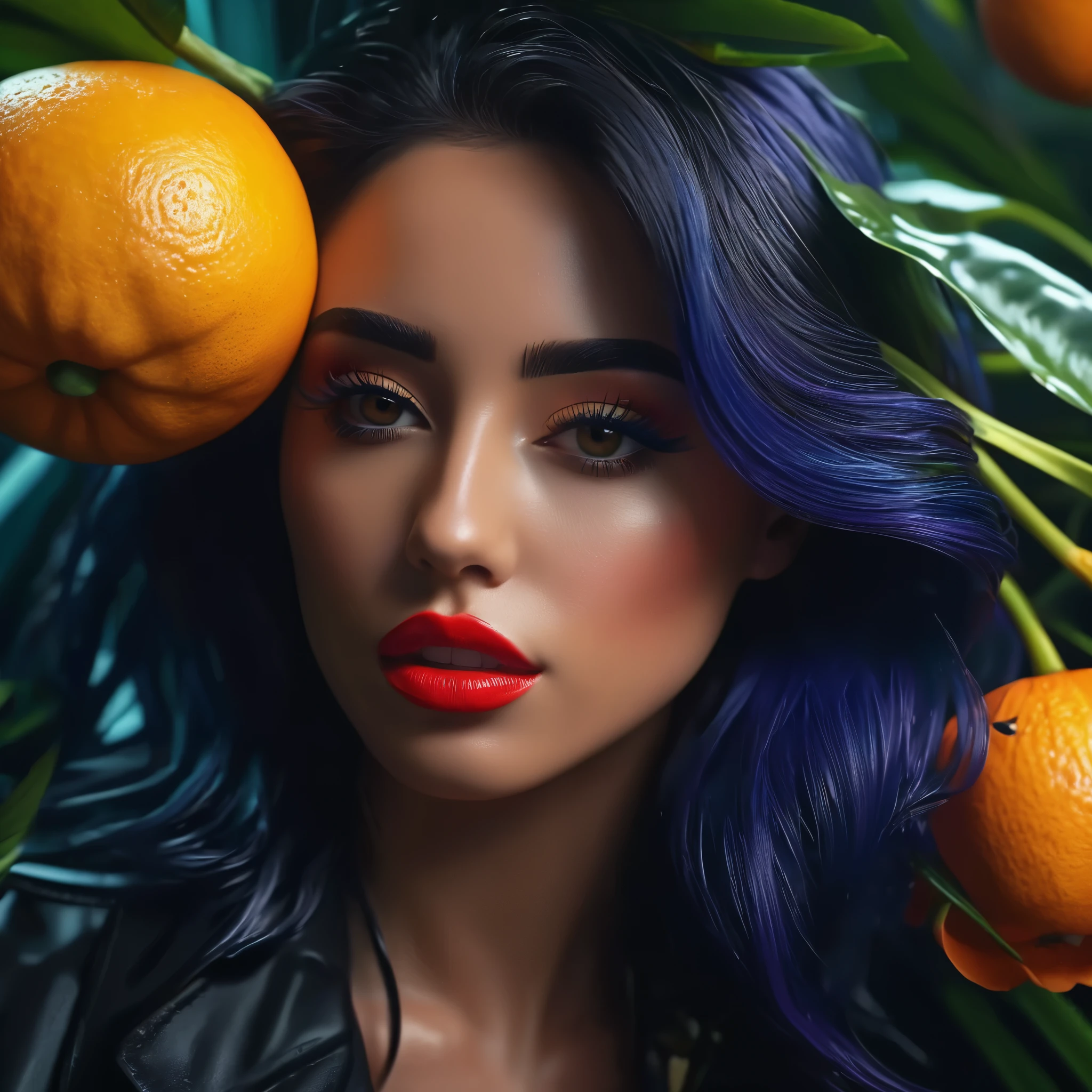 create an image demonstrating the style of ((Dark Paradise)) style, hyper realism, 8k high definition, vibrant colors, sharp focus, insanely detailed