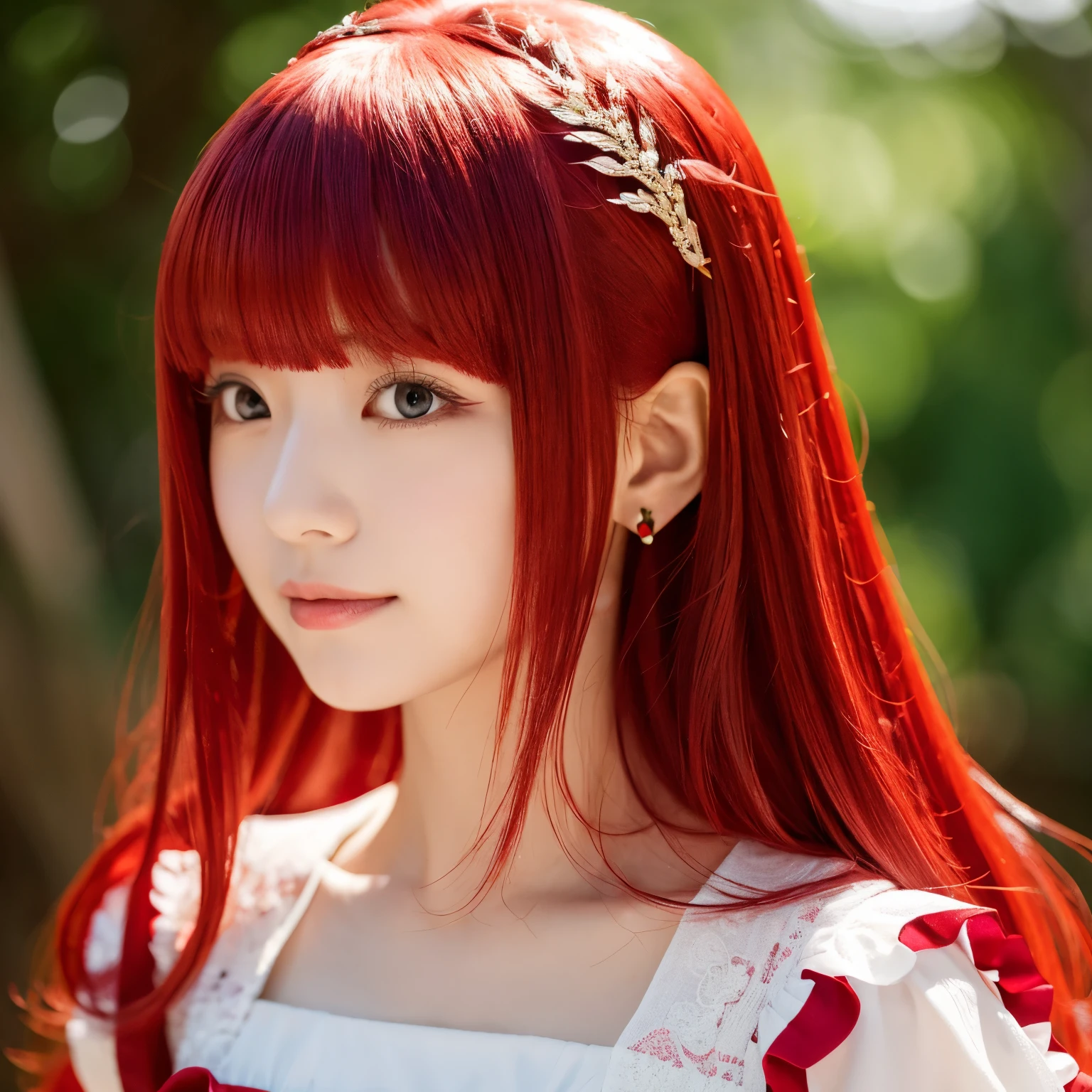 Oc genshin impact red hair