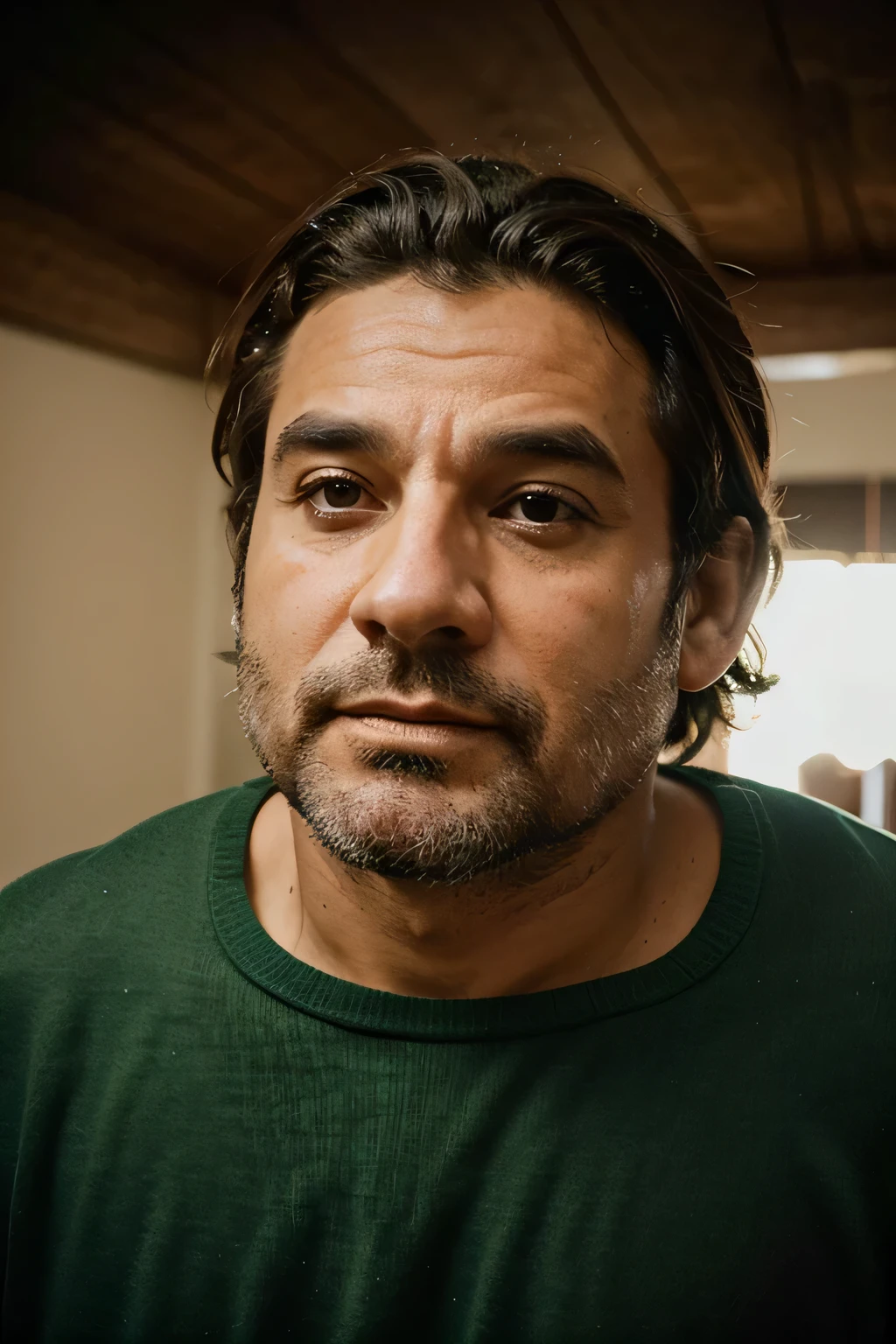 croe uma imagem de um homem focado em si proprio com uma mente inabalavel
