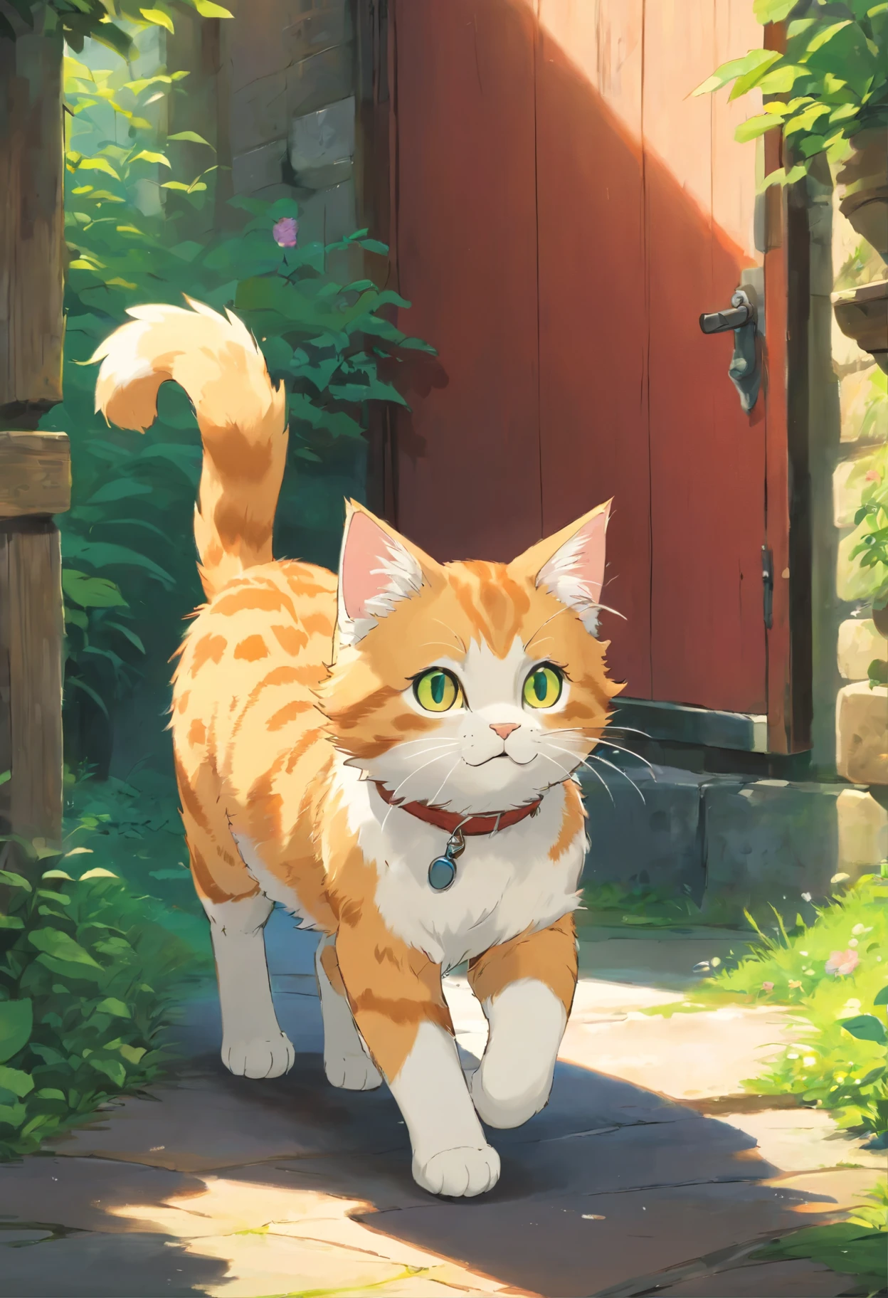 kitten walking sideways