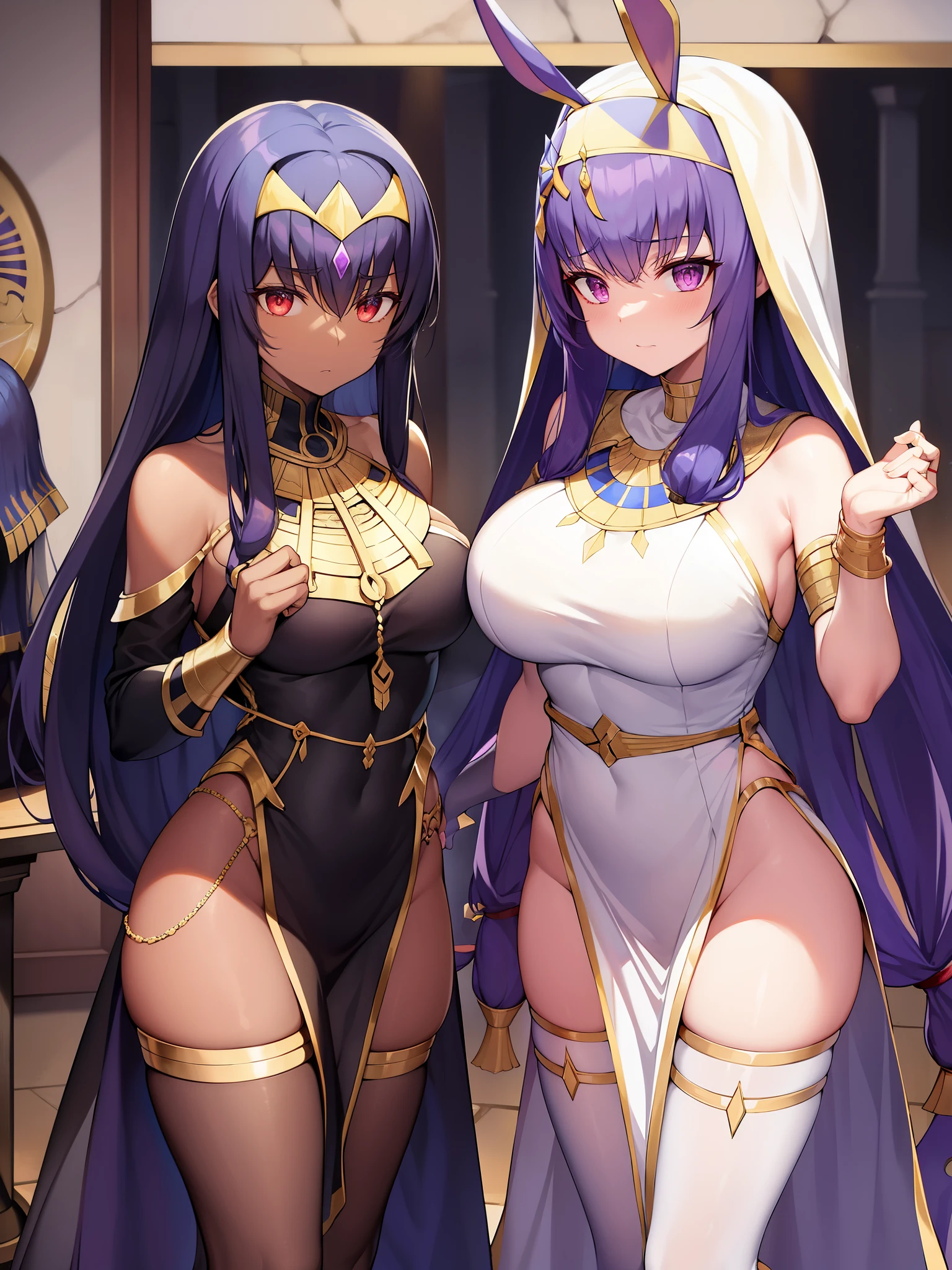Fate/Grand/Order、Nitocris、Queen of Egypt、Egyptian、dark skin woman、dark-skinned female pharaoh、egyptian clothing、Nitocrisの鏡、corpse mirror、dark mirror...。Become a door、fear here。『underworldの鏡』(amp neb ta jessel)、All of which is displayed、A horrifying and frightening dark aberration、Nitocris自身「underworld、Or a mirror that reflects the appearance of a dark otherworld.」『Temple of the Dark Pharaoh』、brown skin、Incarnation of the sky god Horus、God Medjed、Nitocrisの鏡、magic、build a big basement、I invited my brother's enemy to the reception.。During the party、The brother secretly poured river water on their heads and drowned them.。After taking revenge、He threw himself into the fire-filled room for fear of retribution.。 She is a serious and somewhat arrogant woman.、Short-tempered, stubborn, and clumsy
