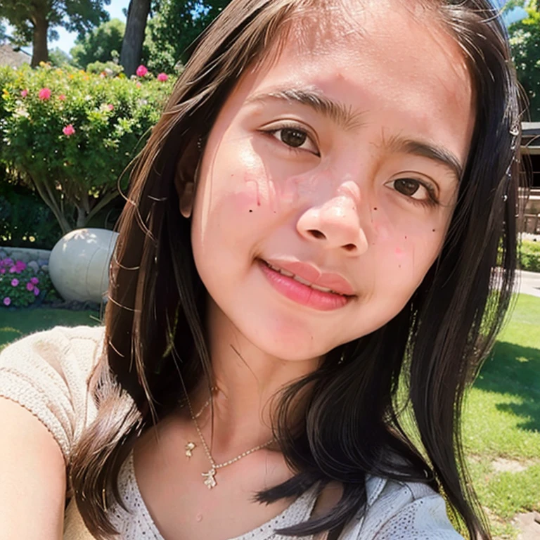 (masterpiece, best quality:1.2), 1girl, solobest quality,highres,realistic,ultra-detailed,beautiful detailed eyes,beautiful detailed lips,sun-kissed skin,blonde hair,girl in a garden,soft natural lighting,bokeh,portraits,realistic skin texture,vivid colors,summer vibes,gentle breeze,flowing dress,relaxing atmosphere,pure joy,harmonious background,natural beauty,peaceful moment,graceful pose,serene expression,subtle smile,playful sunlight,blurred foreground,sharp focus on the girl,delicate features,happiness,blissful aura,warm and inviting,masterpiece:1.2