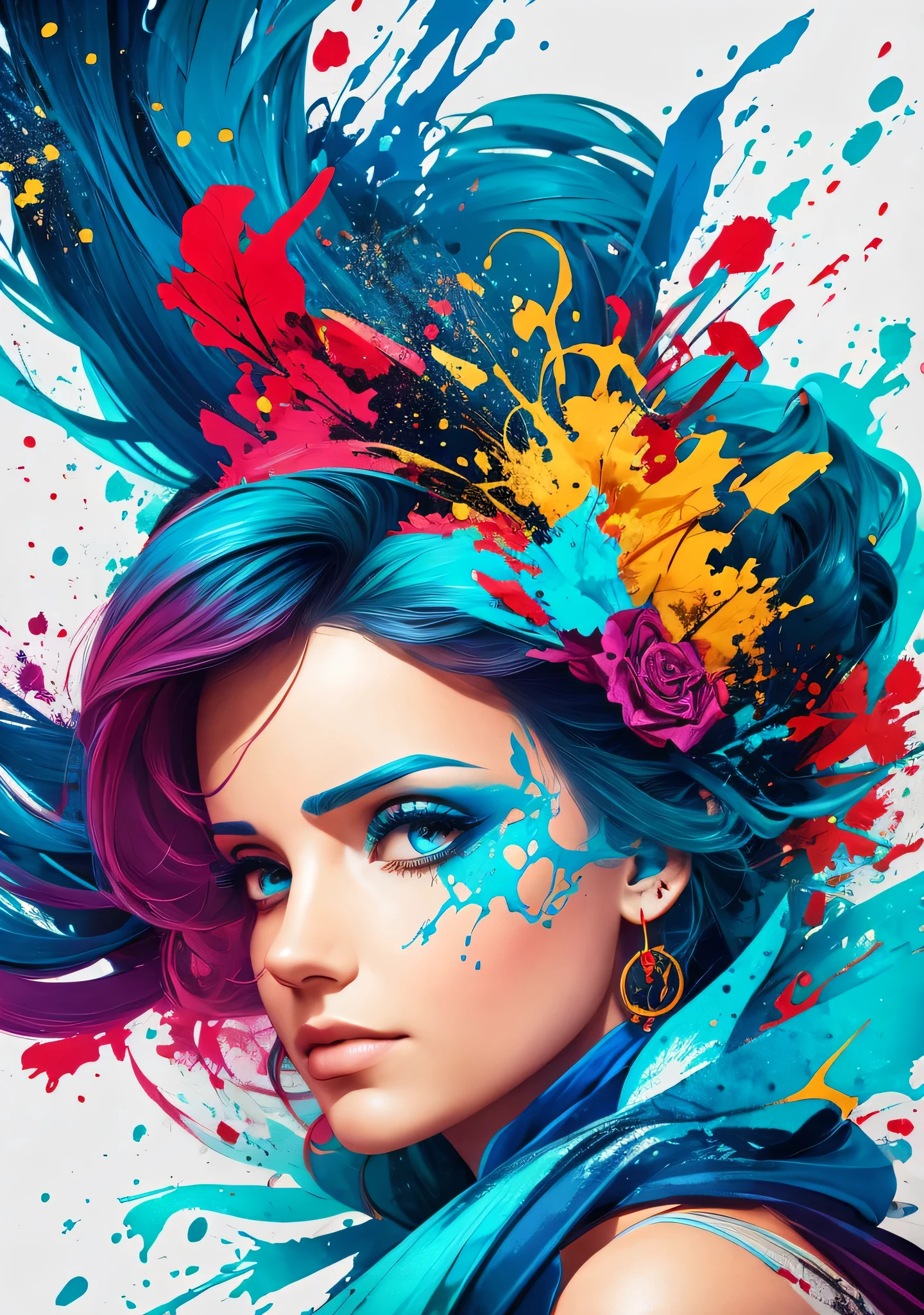 an illustration in style of Alberto Seveso