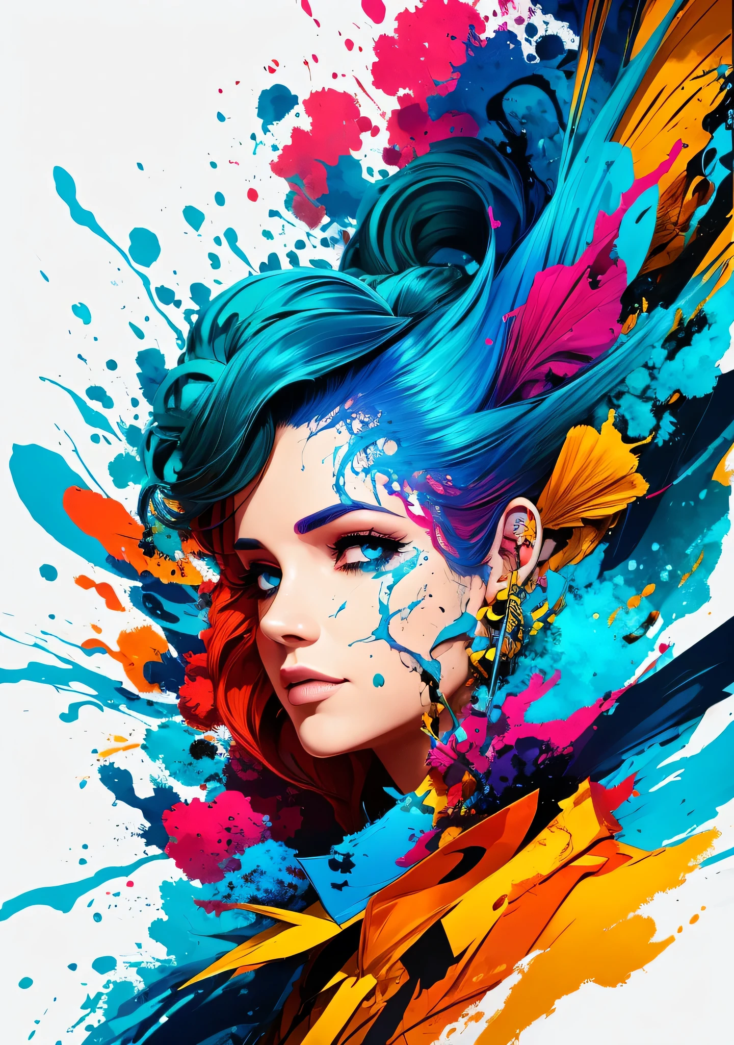 an illustration in style of Alberto Seveso