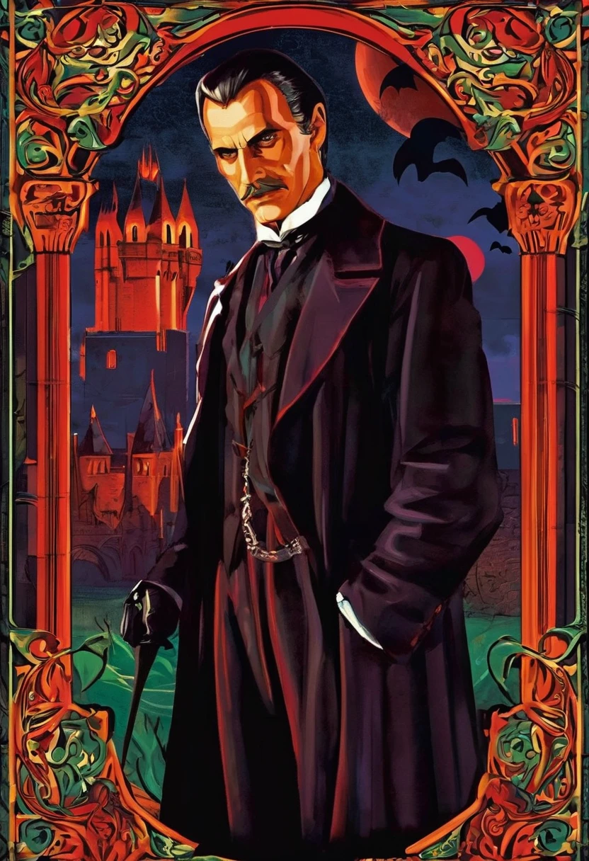 Renfield is a fictional character from the Dracula universe created by Bram Stoker.. Es un paciente del doctor John Seward en un manicomio, who becomes a loyal servant of Count Dracula.

Renfield es presentado como un hombre con trastornos mentales que cree que puede obtener poder y vida al consumir animales vivos. Posteriormente, It becomes clear that Renfield is under the influence of Dracula, who uses him as a pawn in his plans to settle in England.

The character of Renfield has been portrayed in various ways in adaptations of the Dracula story., from a tragic and disturbed figure to a calculating and sinister villain. Su papel suele ser crucial en la trama, as his connection to Dracula often leads to important events in the story.