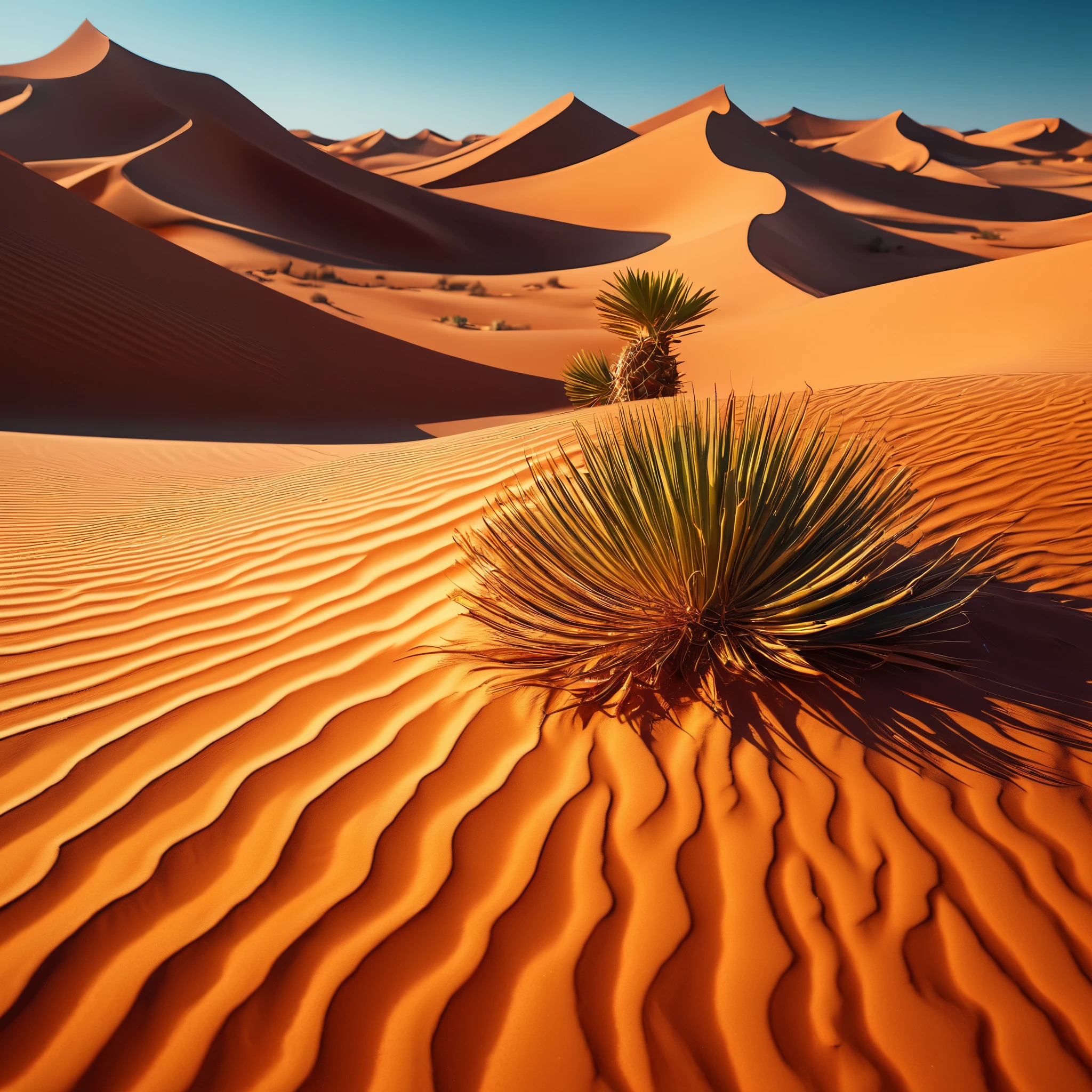 create an image demonstrating the style of ((Desertwave)) style, hyper realism, 8k high definition, vibrant colors, sharp focus, insanely detailed