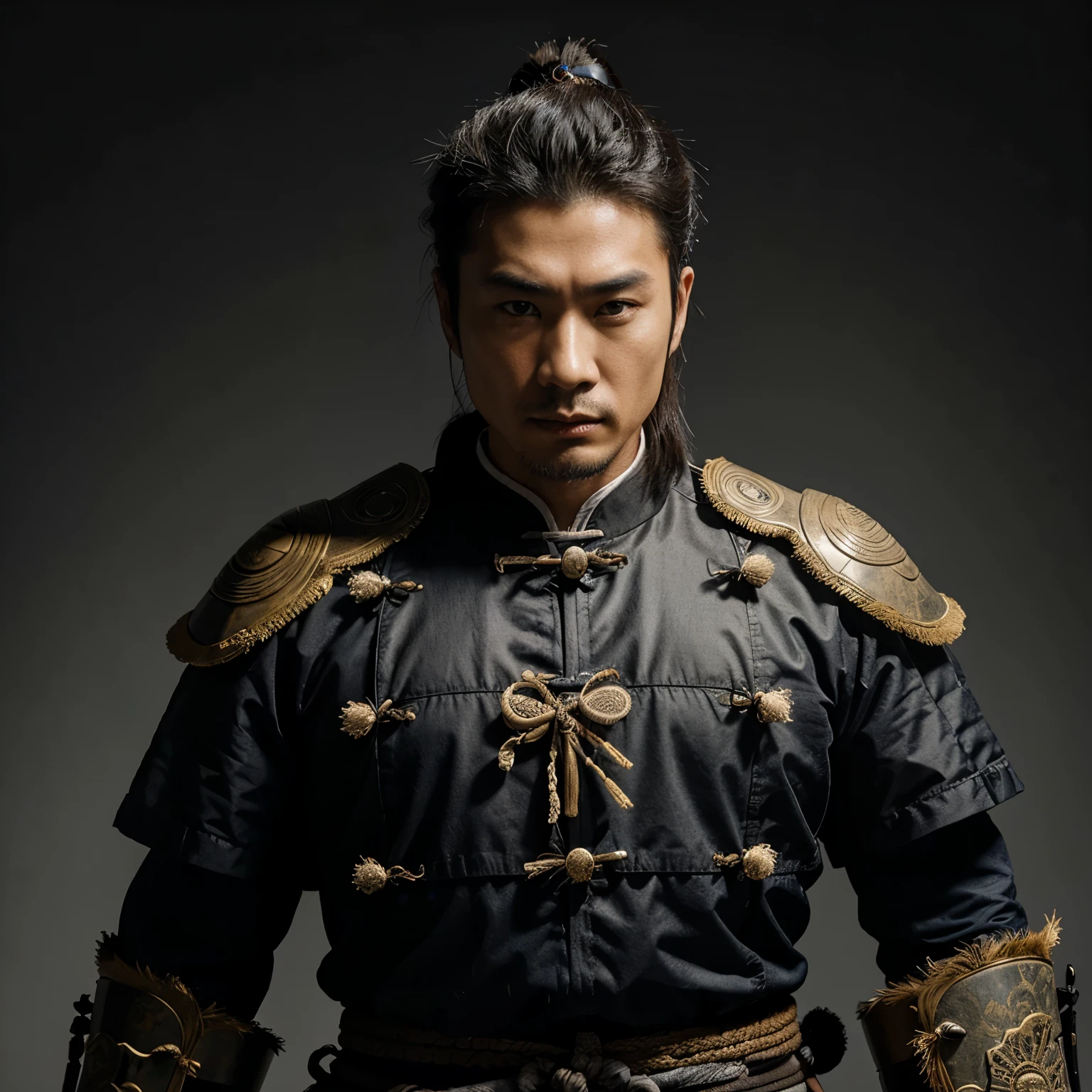 Un arquero, from the Chinese dynasty with features of a samurai