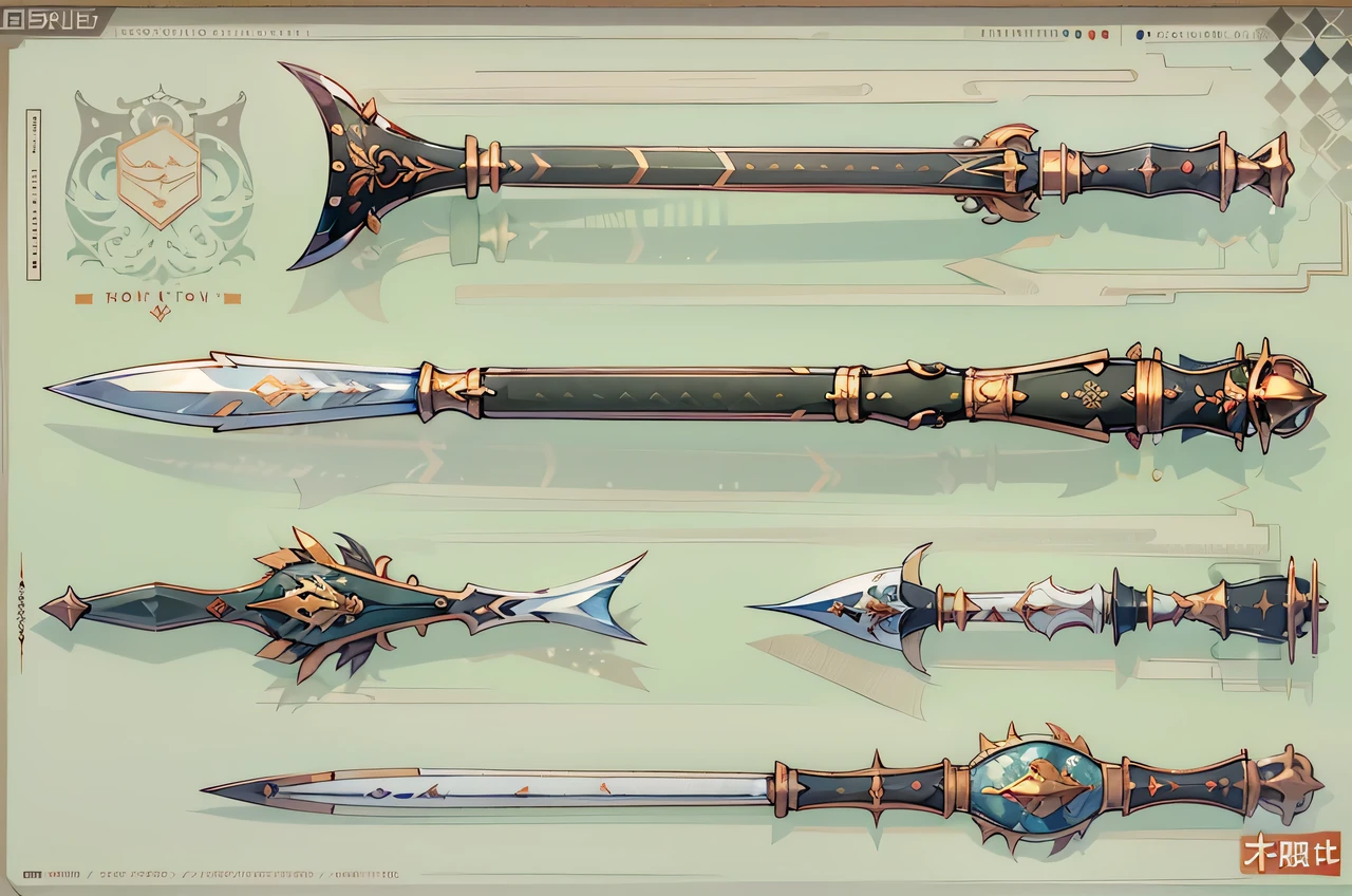 (((best quality))), (((masterpiece))), Image for weapons encyclopedia, chinese weapons, iron club, iron bat, whisper, white background