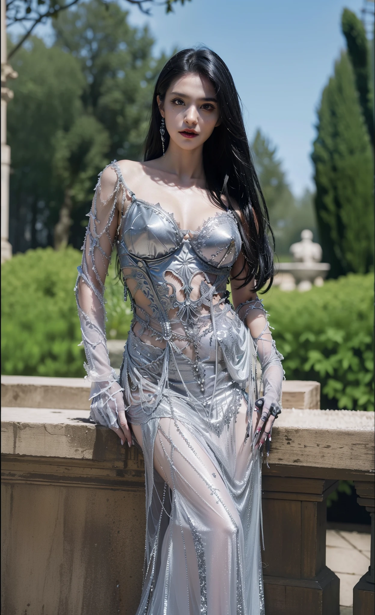 beautifully,Picture of box full of swords,wing, succubus theme,fallen angel,Excellent,scary,secret horror,tentacle,have eyes,uncanny valley effect,little beast blood moon,skull skeleton,vampire,Hellfire,female devil,Swarovski crystals,vampire公主,Frost Armor,wear gloves,Dress long skirt
