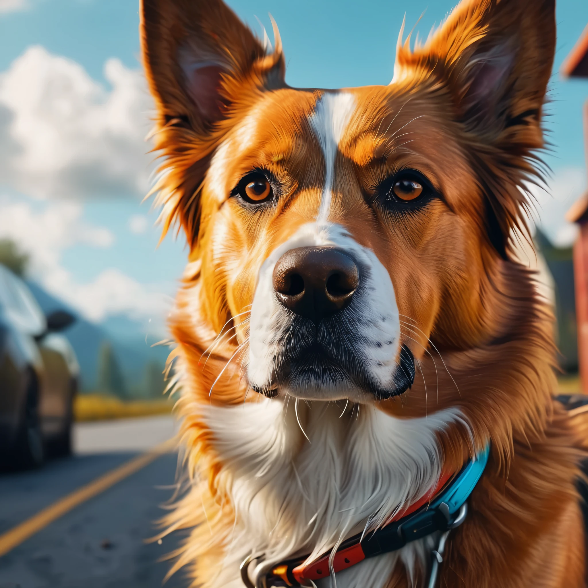 create an image demonstrating the style of ((Dogcore)) style, hyper realism, 8k high definition, vibrant colors, sharp focus, insanely detailed