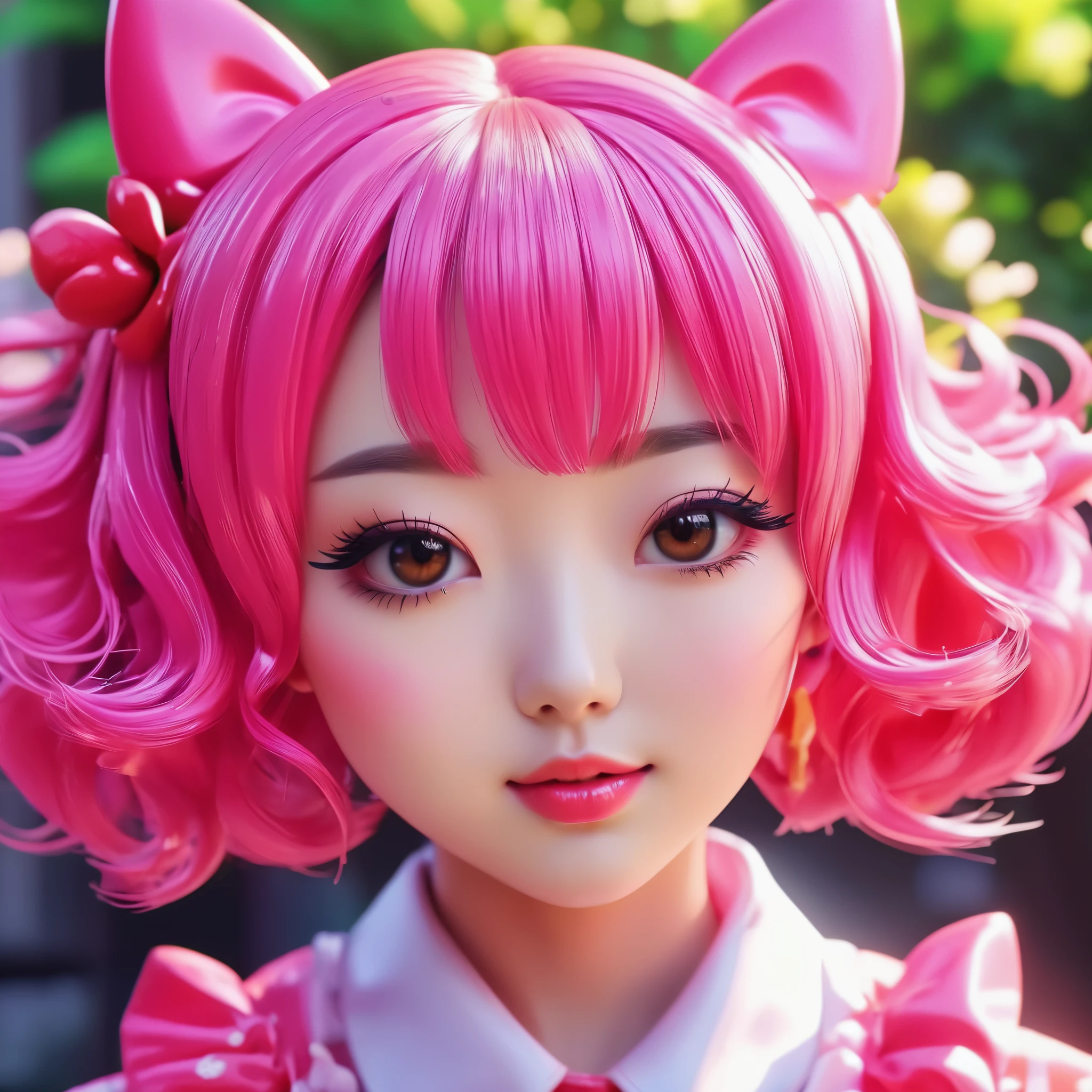 create an image demonstrating the style of ((Dokukawaii)) style, hyper realism, 8k high definition, vibrant colors, sharp focus, insanely detailed