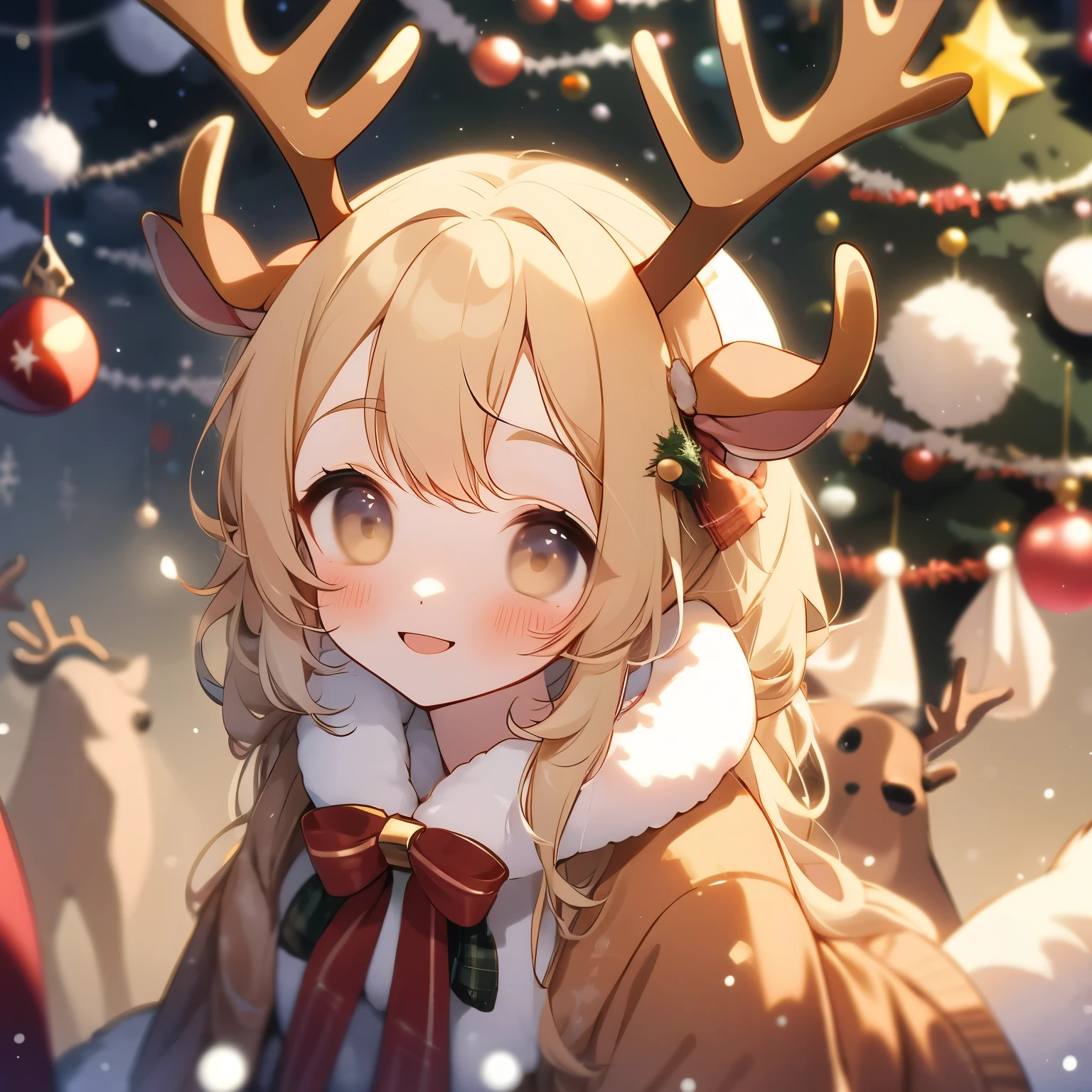 Christmas costume, reindeer antlers, reindeer costume, Smile,reindeer