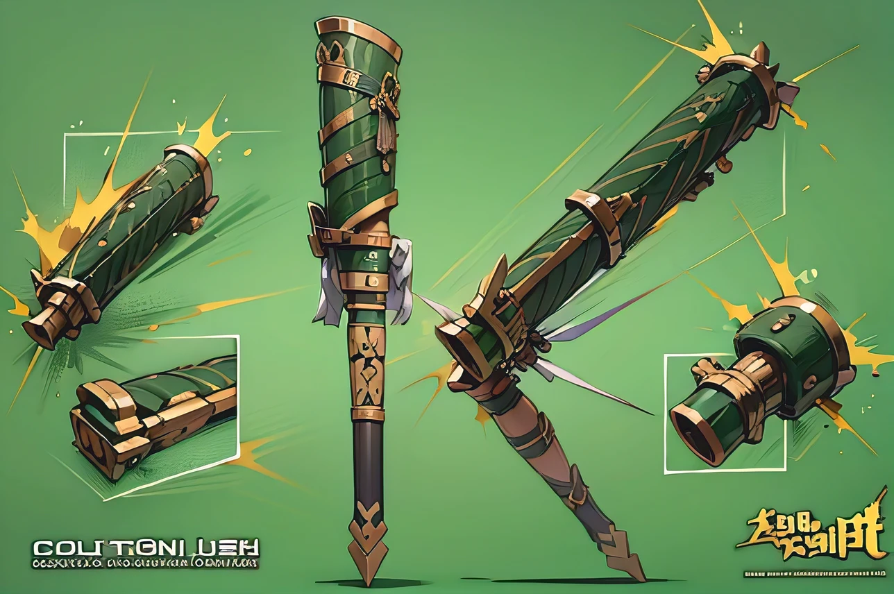 (((best quality))), (((masterpiece))), Weapons to be included in the Weapon Encyclopedia, 중국스타일 gon봉, baton weapon, gon, club, 쇠club, iron bat, blunt instrument, a striking weapon