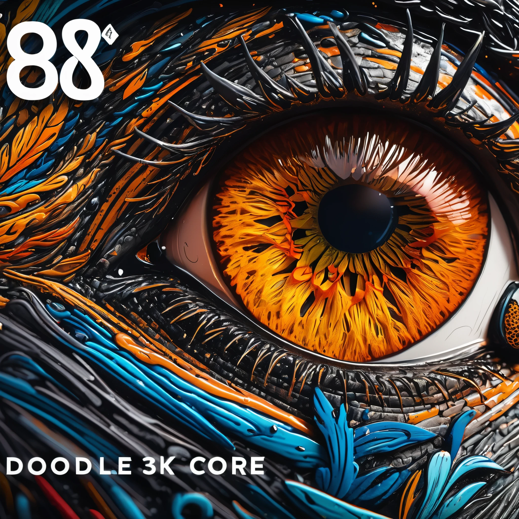 create an image demonstrating the style of ((Doodlecore)) style, hyper realism, 8k high definition, vibrant colors, sharp focus, insanely detailed