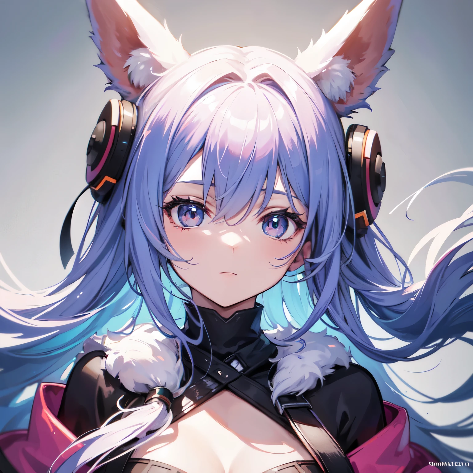 hair bobbles, wince, longeyelashes, solid circle eyes, fake animal ears, light smile, ear blush, multicolored hair, gradient hair, streaked hair, gradient eyes, pupils sparkling, amber eyes, Surrealism, drop shadow, anaglyph, stereogram, tachi-e, pov, atmospheric perspective, partially underwater shot, from above, satellite image, anime, Bauhaus, 8k, super detail, ccurate, best quality, super detail, 4K