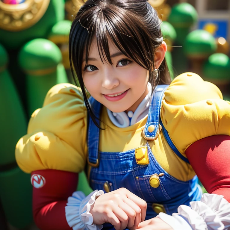(RAW photo、highest quality)、(realistic、Photoreal:1.3)、highest quality、masterpiece、very delicate and beautiful、A hvery detailed、nffsw、sense of oneness、2k wallpaper、growing up、Beautiful in every detail、masterpiece、light smile、highest quality、Hvery detailed ticker Unity 8K wallpapers、huge file size、Super detailed、High resolution、very detailed、 ((cosplay as super mario:1.5))、((journey to the west:1.4))、
