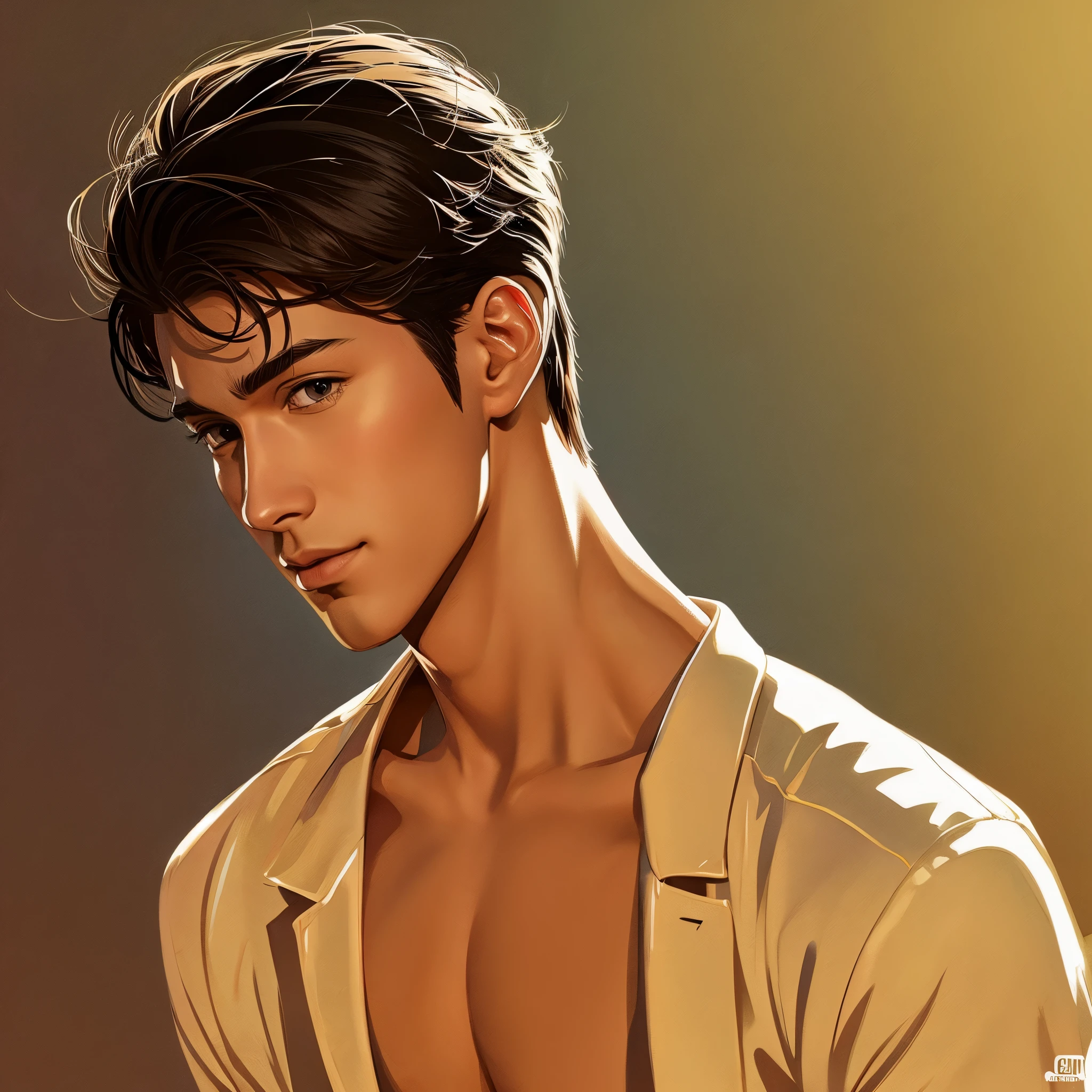 An illustration Handsome guy