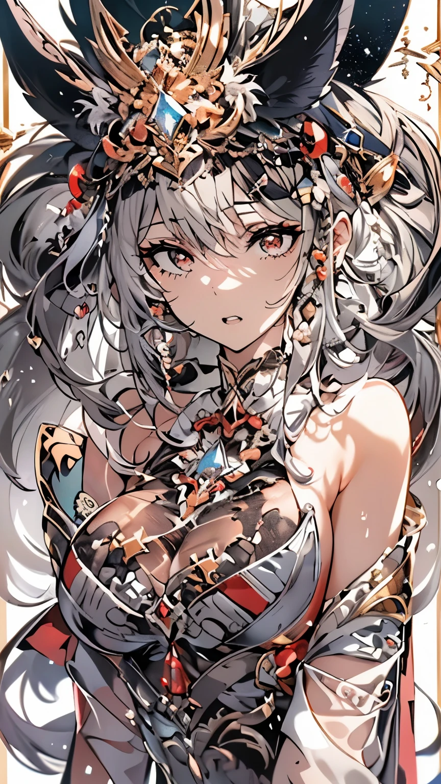 ((8K resolution))、((highest quality))、((masterpiece))、((Super detailed))((((dramatic))), (((Rough feeling))), (((intense)))全naked、naked、glamorous、genital、pubic hair、bristles、whole body、tattoo、spread your legs、two block、Clear shadows、lively, front,white background、rich colorful,have confidence,coil,scene,boldness,to attract attention,smart、tendency、i concentrate