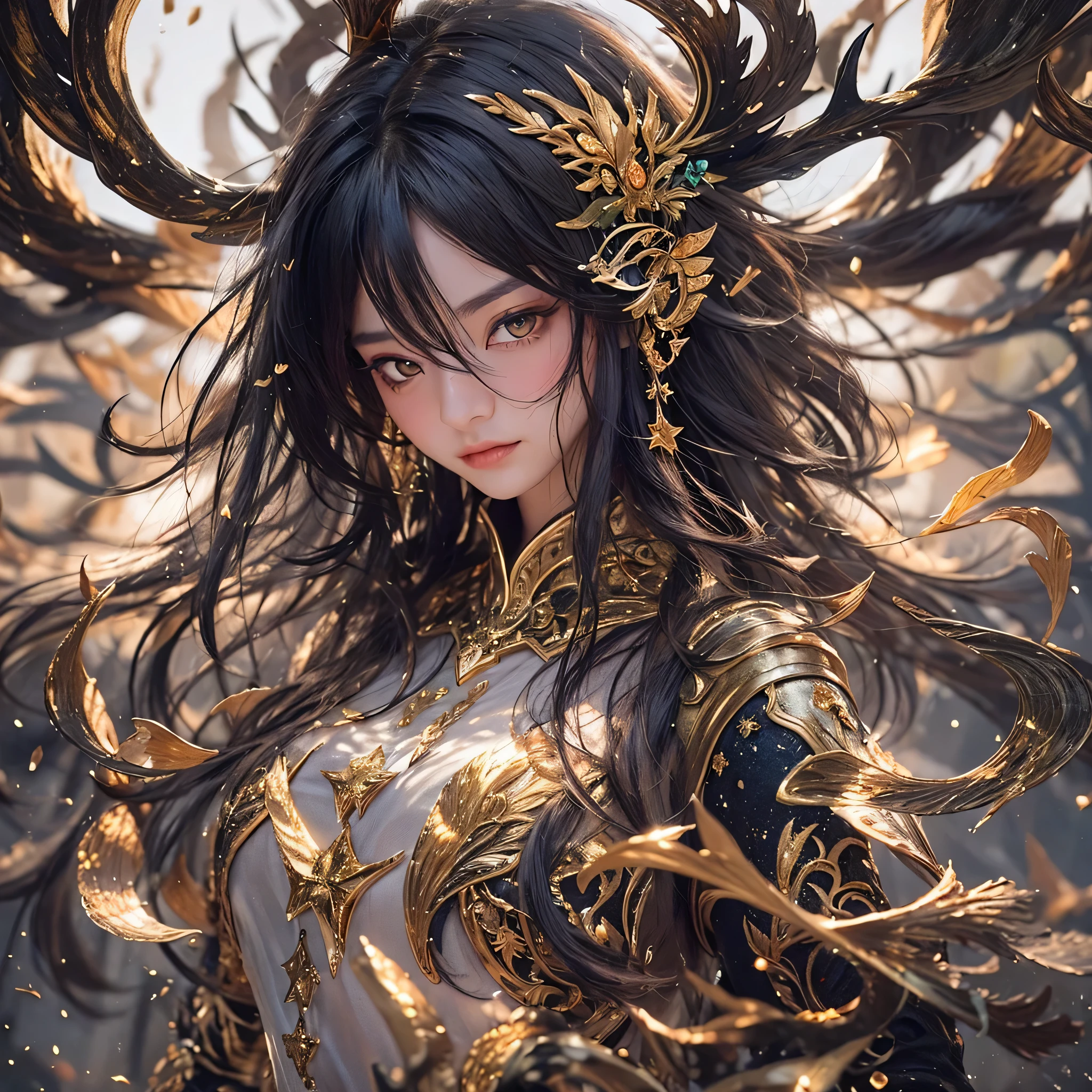 (((Windproof goggles)))(windproof sunglasses)鹿角飞天九尾Light蓝天师炎发星,Black moonlit night, Gold and orange snake-print silk trousers,Rouge Diamond Tulle Sheer Lizard Print,very happy,Authentic and delicate texture,Strong visual impact,super detailed,dream girl,delicate face型,beautiful eyes,Hair floating in the air, cherry style,Zhou Xiaotong,crystal clear,Good sense of perspective,Light shadow effect,16KLight slip,surface reflected Light,flowing black hair,Water Goddess 32K,complicated,grace,Very detailed,Gorgeous,digital photography,Autumn Cowboy Shooting,Surrealism,broken ruby,defeat magic,Water magic entanglement,(masterpiece,Light,beautiful eyes:1.2),high dynamic range,void 5 energy storm,(china 1 girl,black eyes:1.5),rouge skin,Light skin,(sit on stone:1.5),delicate face,black hair,Put on Gorgeous golden armor,starry sky background,beautiful golden armor,it'it'it'It's raining,beautiful,University Teachers'Don't look at the audience,focus shift,masterpiece