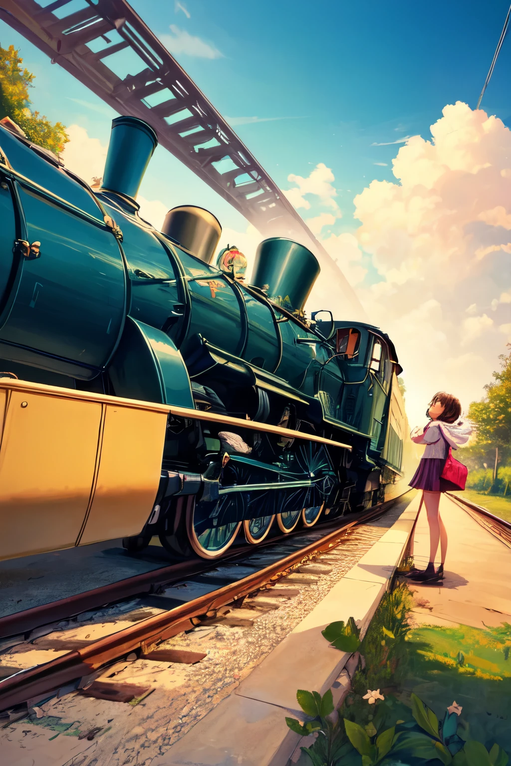 A girl dreams of a boy who drives a train in her dreams, y se encuentra con el
