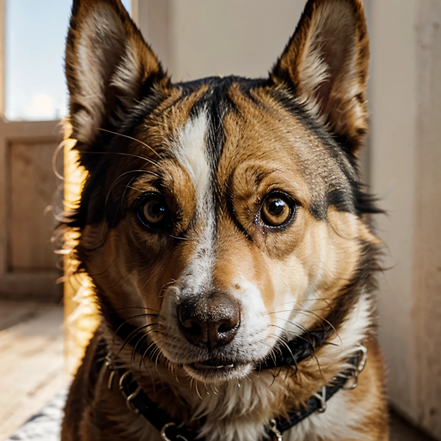 Perrito con mirada triste