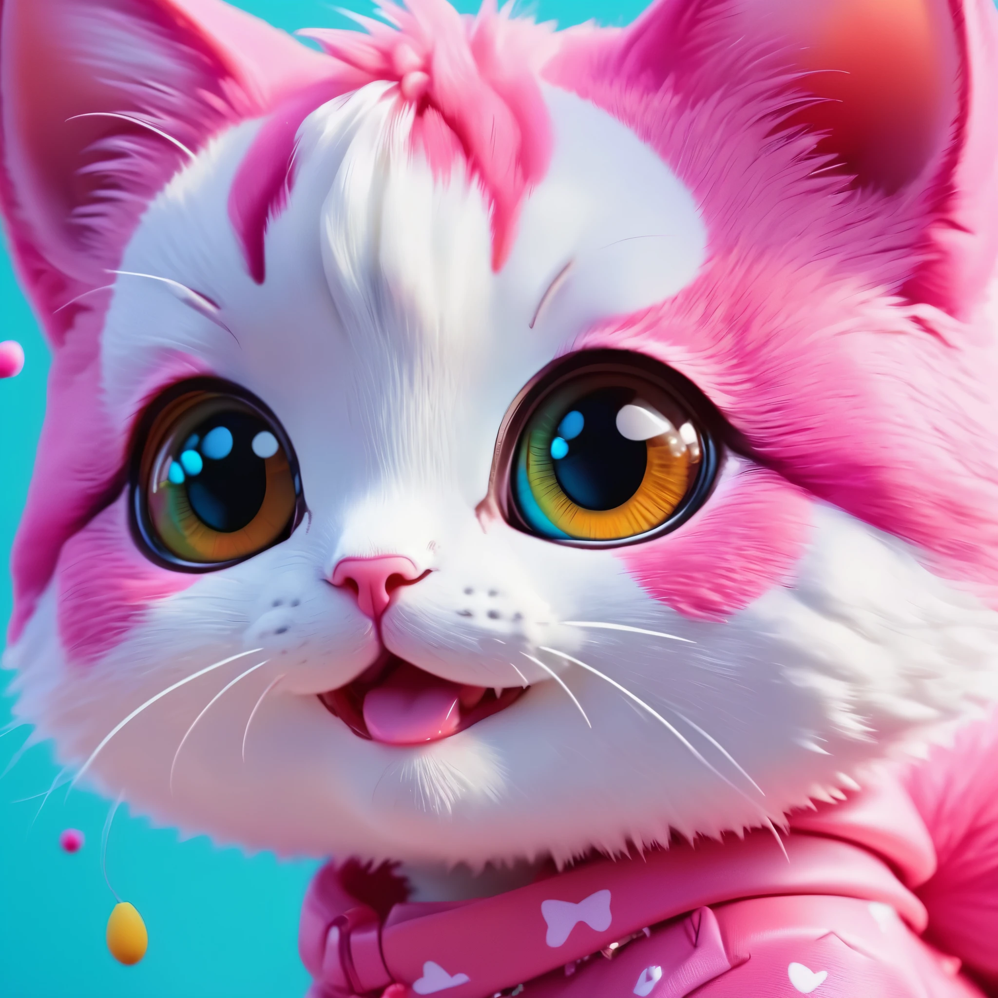 create an image demonstrating the style of ((Dual Kawaii)) style, hyper realism, 8k high definition, vibrant colors, sharp focus, insanely detailed