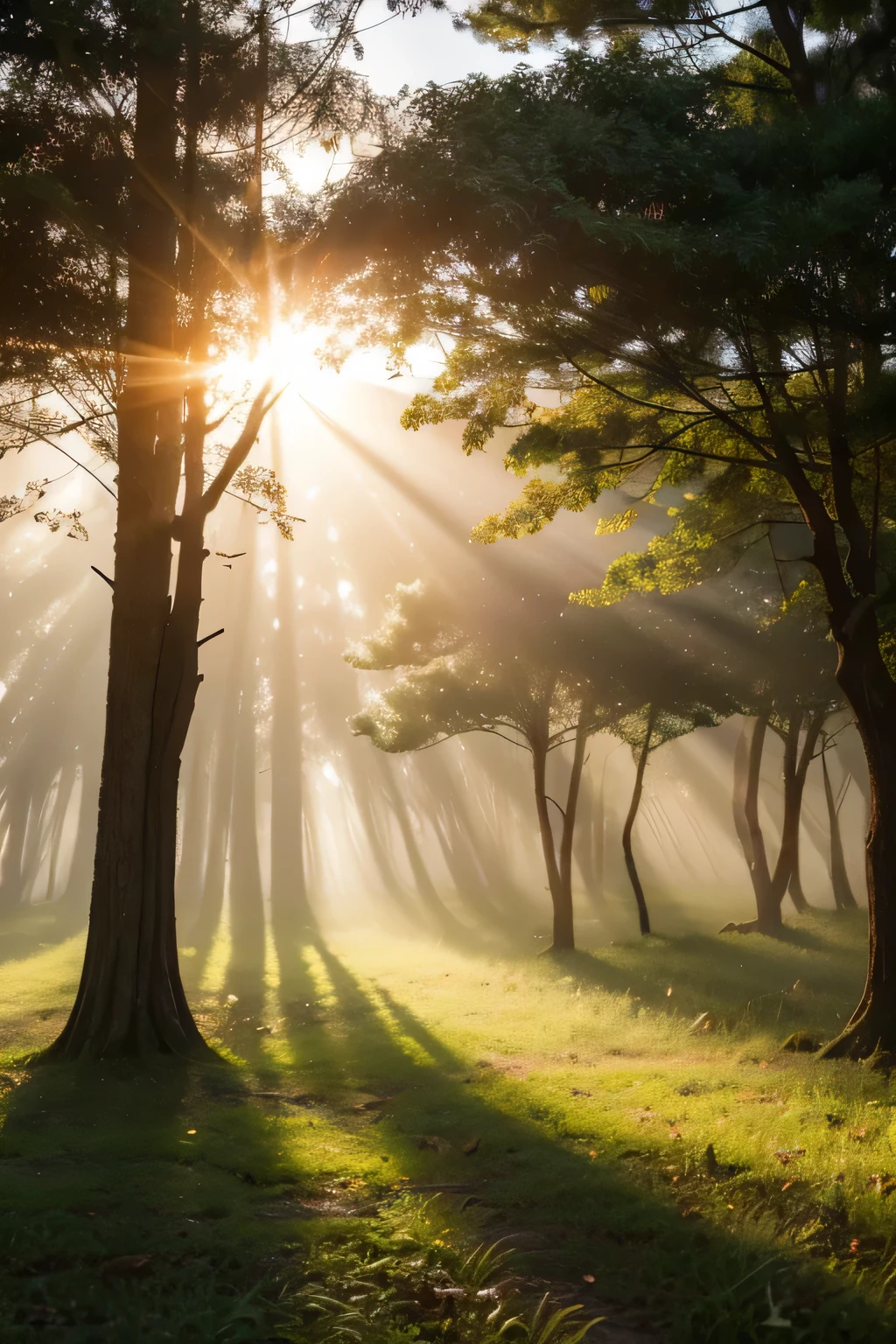 ((Tyndall effect)),SunLight穿过森林里的树木,There is a piece of wood, forest ray, Divine Light in the fog, SunLight透过树木, SunLight的Light束, hazy Light rays, Divine Light, SunLight透过树林, sunLight beam, The Light of life, Light, SunLight, some Light, 空灵Light束, Divine Light passes through the fog