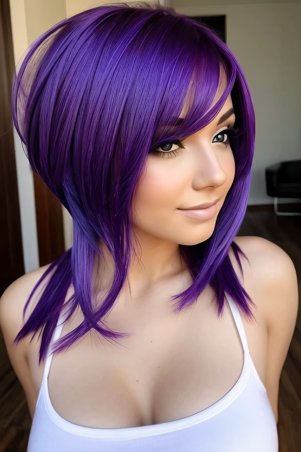 ultra hot babe purple hair