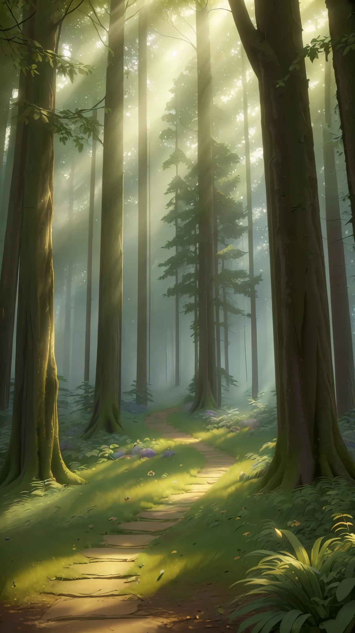 (best quality,4k,8k,highres,masterpiece:1.2),ultra-detailed,(realistic,photorealistic,photo-realistic:1.37),mysterious,serene,ethereal,foggy morning,mystical forest,enchanting sunlight,fresh,poetic,forest,ethereal light rays,peaceful atmosphere,tranquil,magical,morning mist,divine,serene landscape