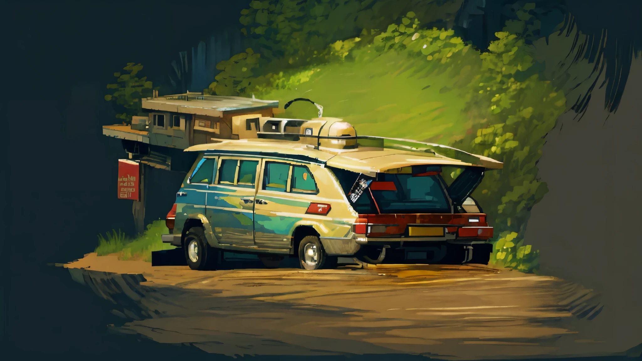 a mega futuristic city