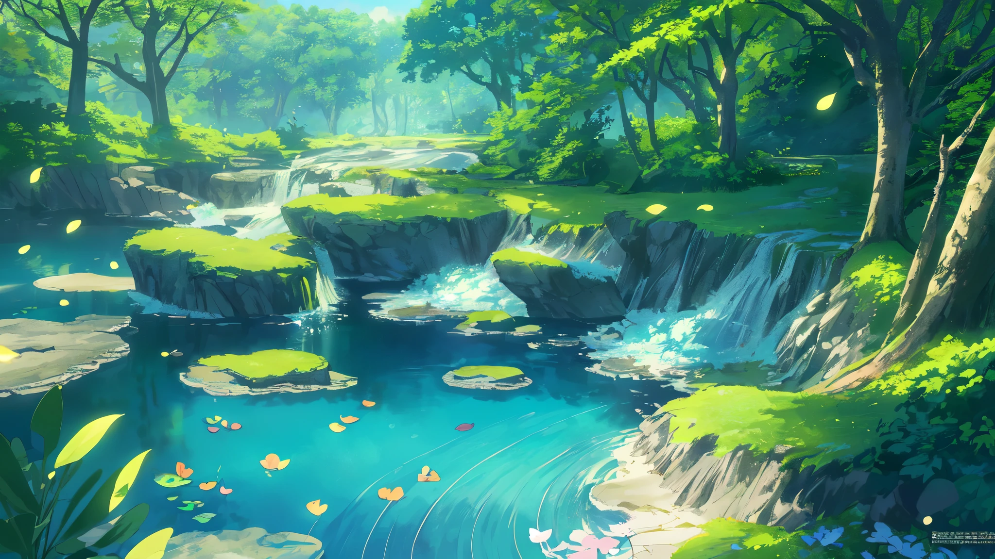 Masterpiece, best quality, (very detailed CG unity 8k wallpaper) (best quality), (best illustration), (best shadows) Nature&#39, blue sea,delicate leaves petals of various colors falling in the air light Tracking, super detailed --v6