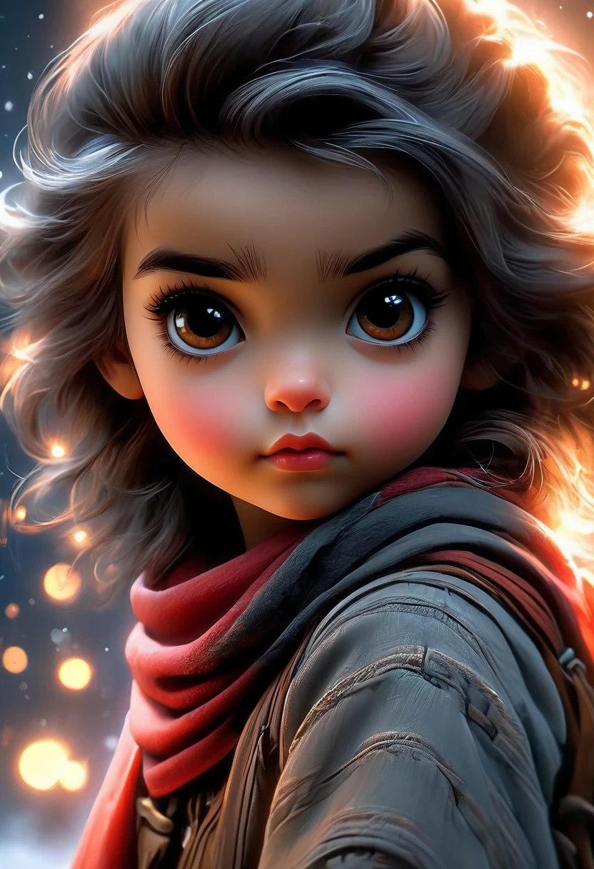 a sense of depth and intrigue, digital brushstrokes, soft lighting,
Close up, high quality, masterpiece, 8k, hdr, rgb, oil paint, watercolor, portrait, play of shadows with light, light behind the object, Shadow art, The interaction of light and shadow through this smooth effect and volume creates a mesmerizing , beautiful creative gothic A little chibi girl, in a snowy winter, rolled up in a big round snowball, like a snowman, only the head was left, big beautiful eyes, a red scarf, 3d anime, cartoon, adorable, close-up , all over the body, bright colors, digital graphics, fantasy, unreal engine, blender art by artgerm, perfect composition, octane rendering, masterpiece, sharp focus, high detail, perfect composition, a model of ultra-high quality and clarity, perfect play of light and shadow, 32k UHD, hyper-detailing, complex artistic masterpiece
, sharp focus, emitting diodes, smoke, artillery, sparks, racks, system unit, motherboard, by pascal blanche rutkowski repin artstation hyperrealism painting concept art of detailed character design matte painting, 4 k resolution blade runner
style of Jean Baptiste Monge, Thomas Kinkade, David Palumbo, Carn Griffiths