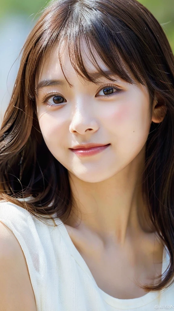 (RAW photo, highest quality)(8k, highest quality, masterpiece: 1.2), Super detailed, super resolution, (realistic, realistic photo: 1.37), portrait, High resolution RAW color photos, professional photos, Beautiful in high resolution, very delicate and beautiful, 8k image wallpaper, amazing details, huge file size, high detailed beautiful girl, Super detailed face, very fine eyes, Very fine skin, very small nose, highly detailed mouth, perfect anatomy, simple background, 1 girl, (20:1.2), 20 generations, pretty girl, bangs, smile, wonderful, dress, realistic body, glowing skin, wavy black hair, baby face, lively face, delicate eyes, source order, look at me, ((positive)), (Fair skin), waist shot, bangs, round face, smile, close up of face, very delicate and beautiful, finely, masterpiece,
