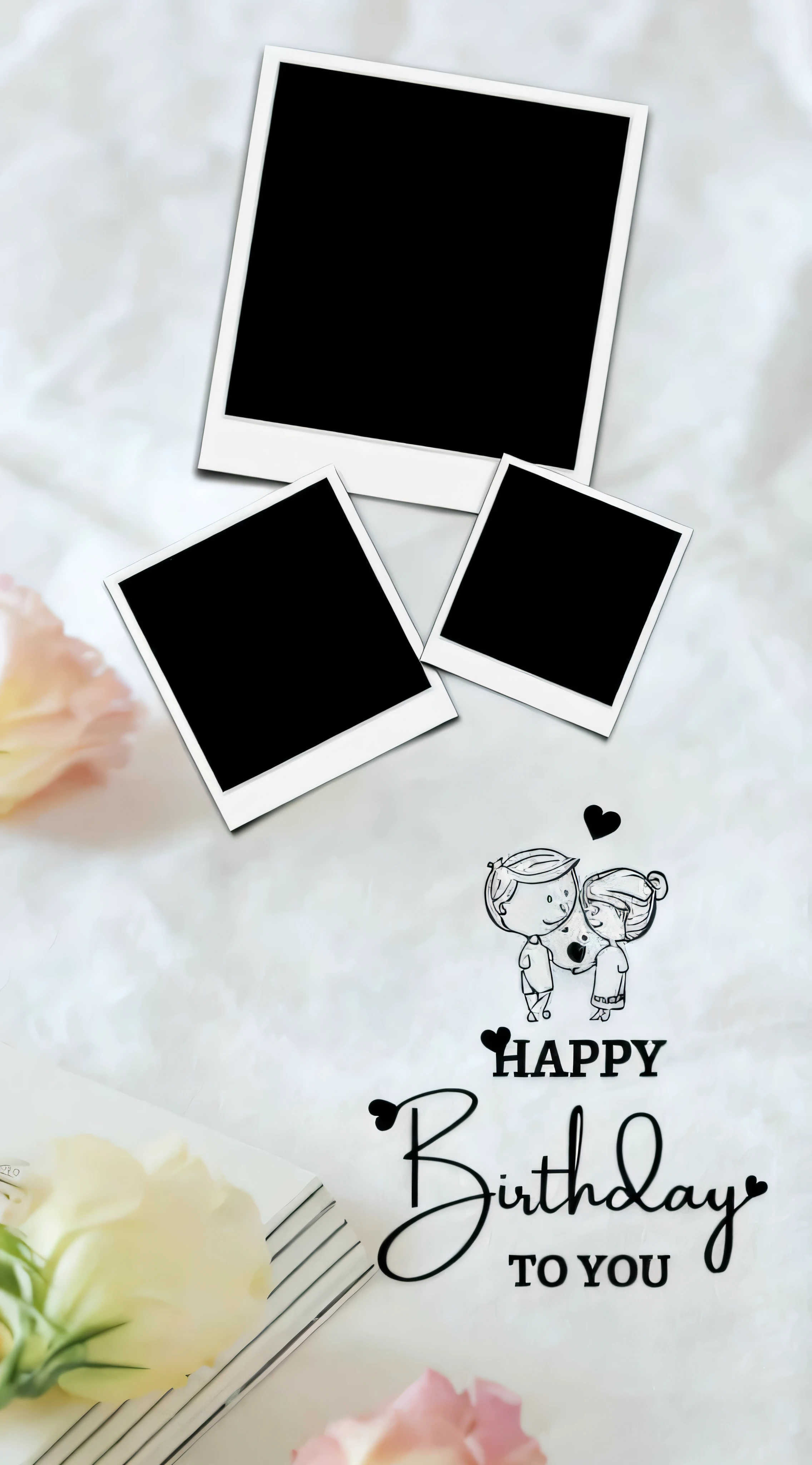 there are three polar bears and two polar bears on a bed, portait photo profile picture, lovely couple, polaroid black and white picture, polaroid photo style, happy couple, black and white polaroid, cute photograph, black and white picture, happy birthday, pritty, polaroide photo, phography, candid, without duplicate image, polaroid effect, photography photorealistic