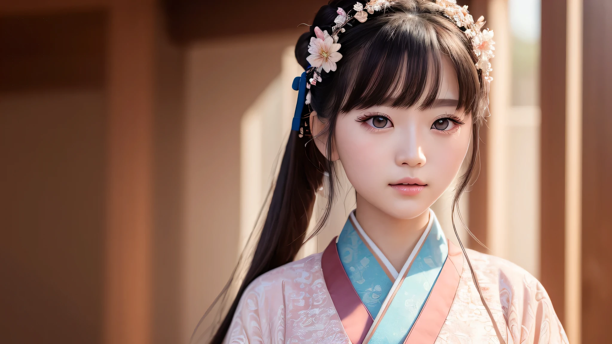 highest quality ,masterpiece, shape, very delicate and beautiful, very detailed ,CG ,unity ,8k wallpaper, wonderful, finely, masterpiece,highest quality,official art,very detailed CG unity 8k wallpaper,confused, incredibly confused, huge file size , Super detailed, High resolution, very detailed,beautiful detailed girl, very detailed eyes and face, finelyて美しい目,light shines on your face,(Hanfu:1.1),1 girl