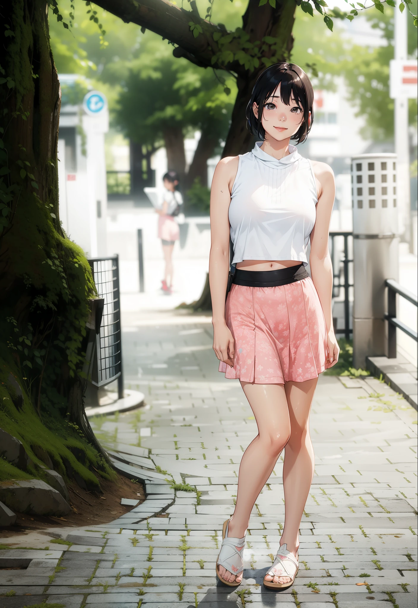 (extremely detailed CG unity 8k wallpaper), (masterpiece), (best quality), (ultra-detailed), (best illustration), (best shadow), (absurdres), BREAK girl, sweat, steam, medium breast, looking at viewer, light smile,